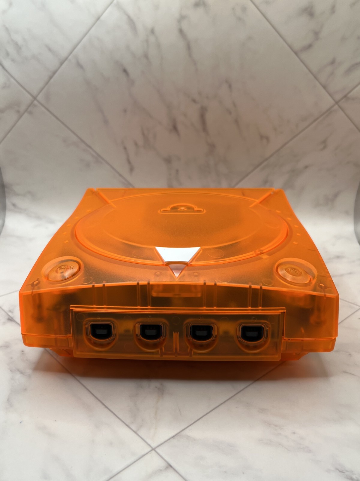 Sega Dreamcast Clear Orange Skeleton Console VA0 Japan – New Battery & Fuse – JP