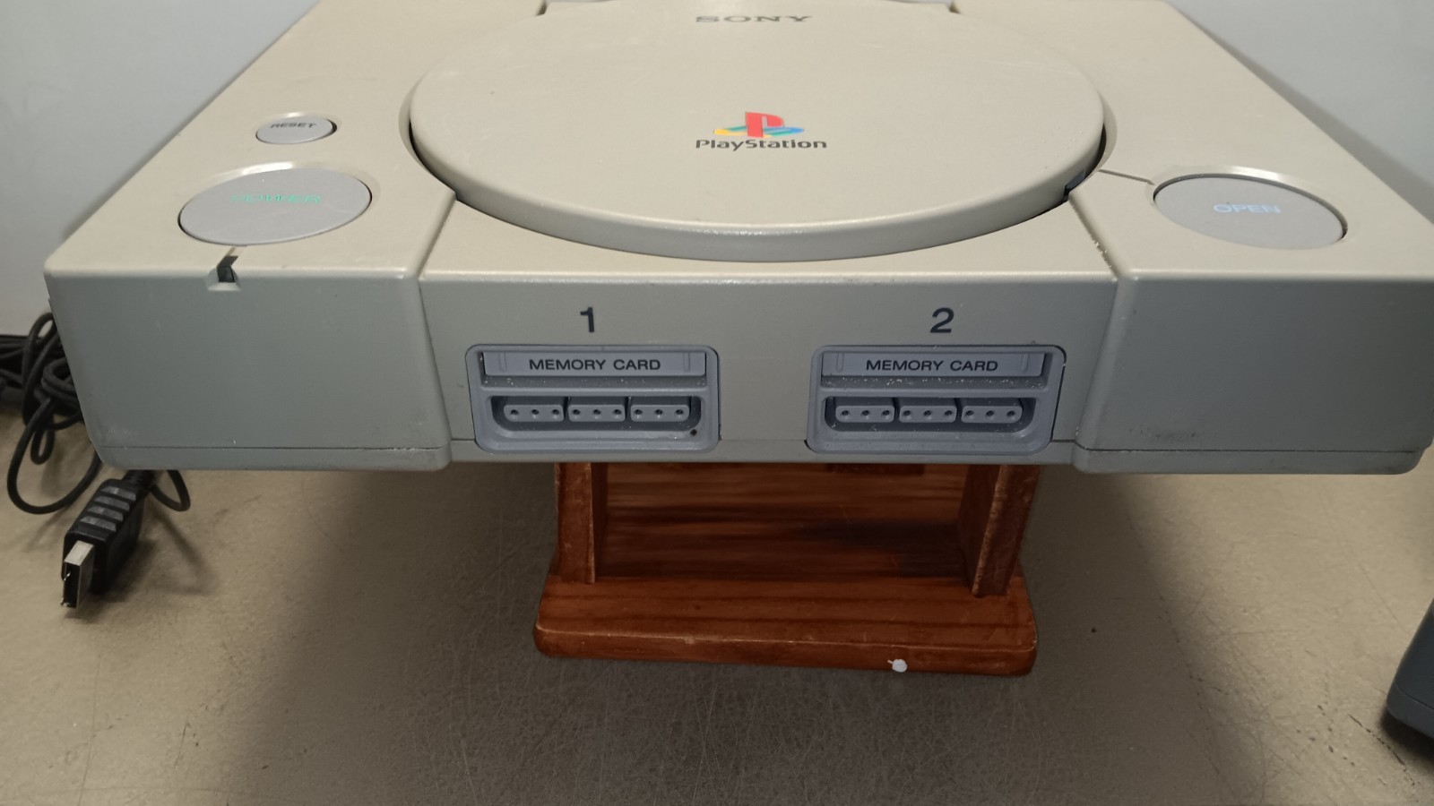 Sony PlayStation 1 Console Bundle 4 Controllers, Cords, Extras. Powers On. As-Is