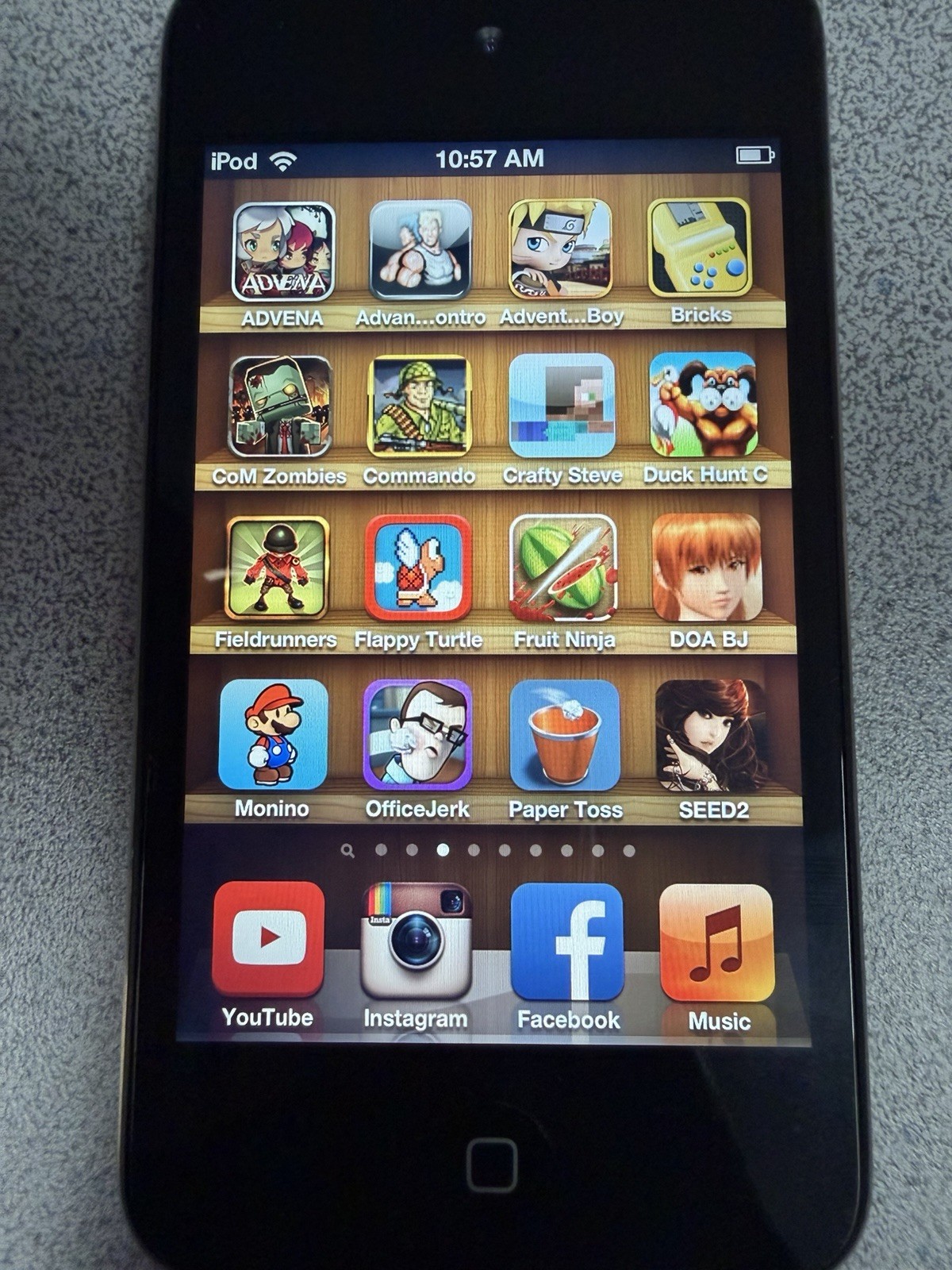 128 Games iPod touch 4th 8GB COD Voltron Contra Rare Retro IOS Nostalgic