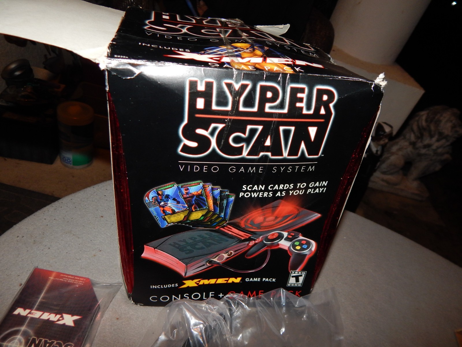 Mattel Hyper Scan Video Game System With X-Men Game Pack Unused? Parts Estate