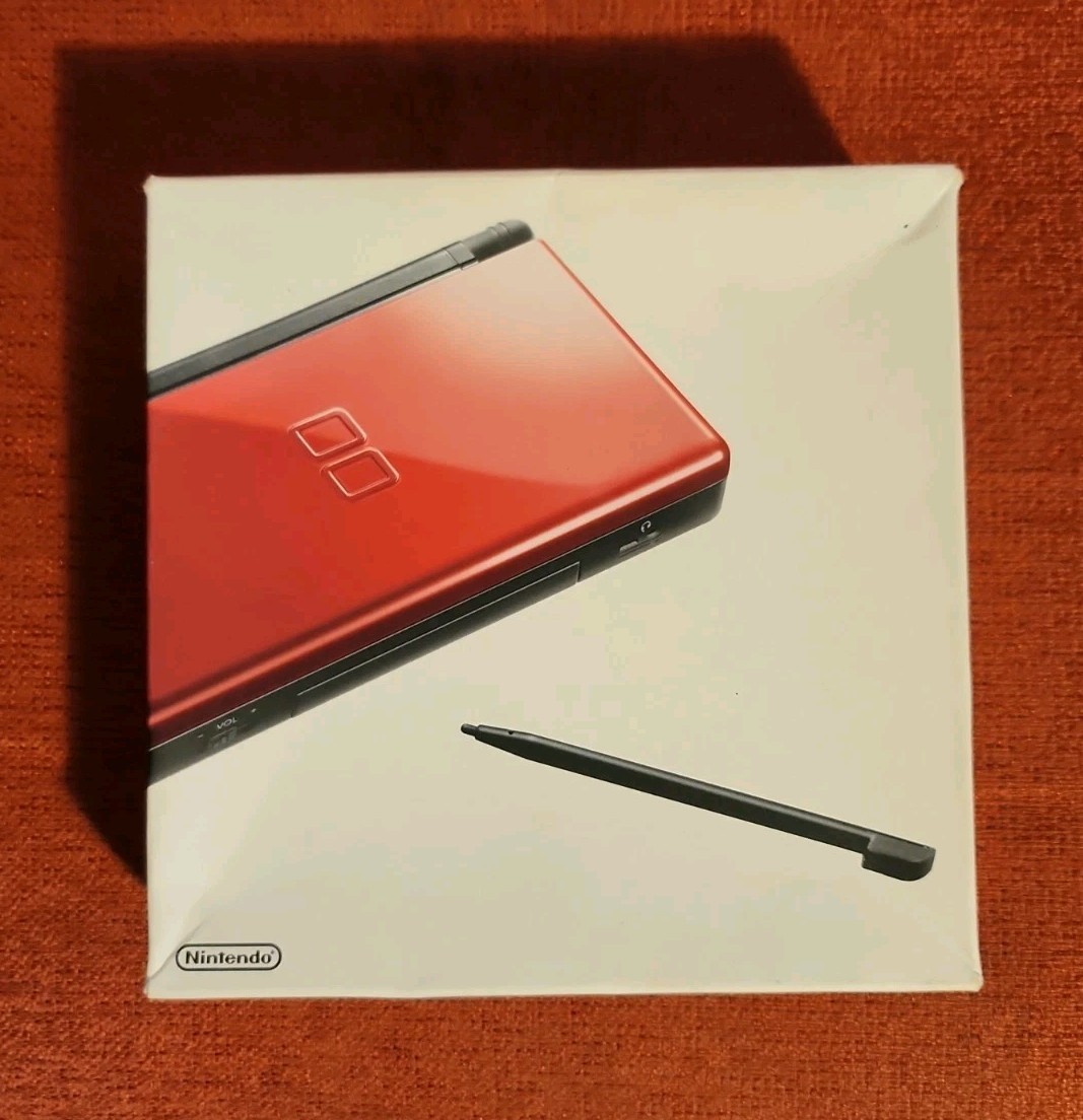 Nintendo DS Lite Handheld Console – Crimson Red/Black – Open Box