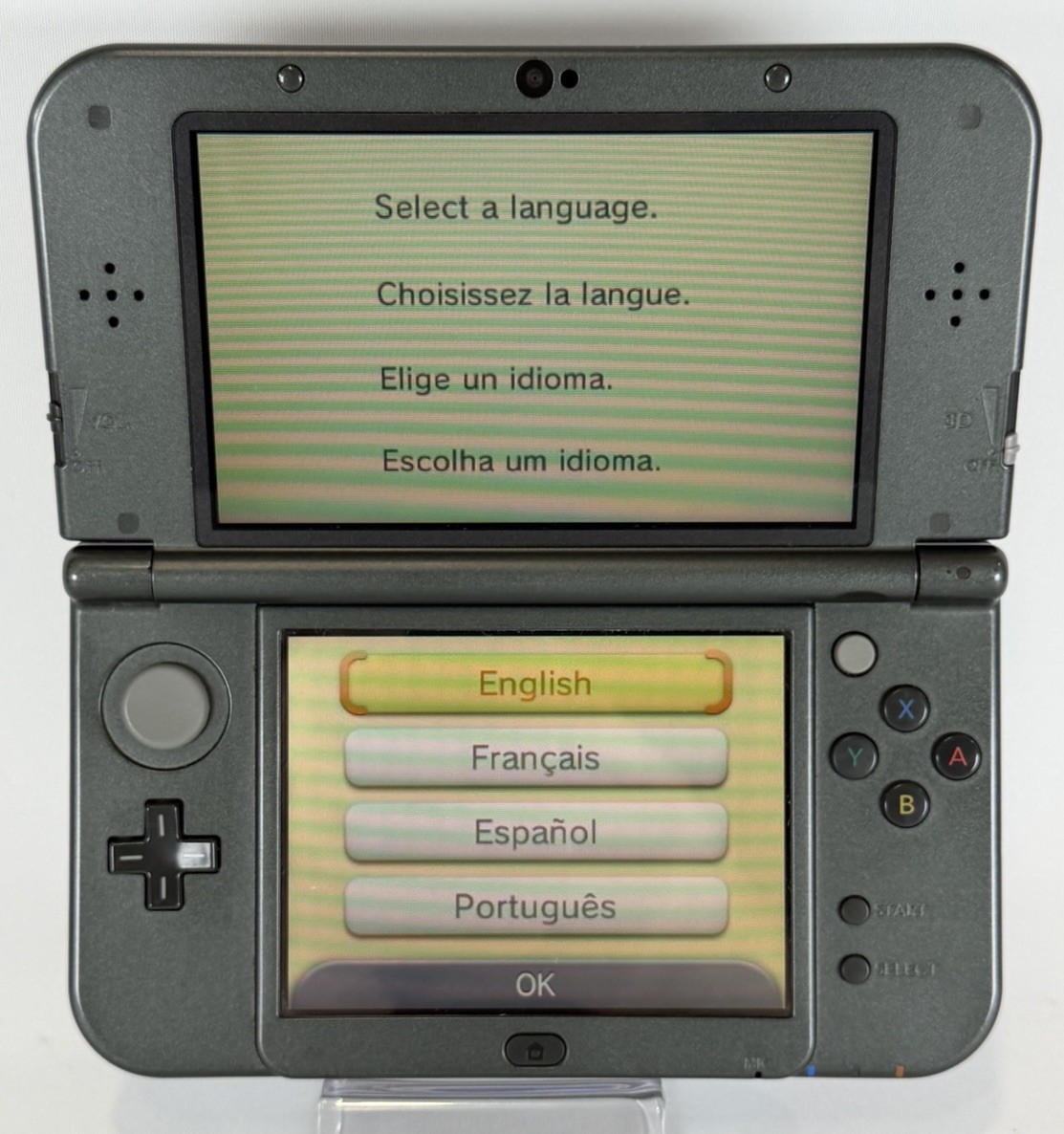 NINTENDO “NEW” 3DS XL BLACK HANDHELD CONSOLE RED-001 *TESTED & WORKING*
