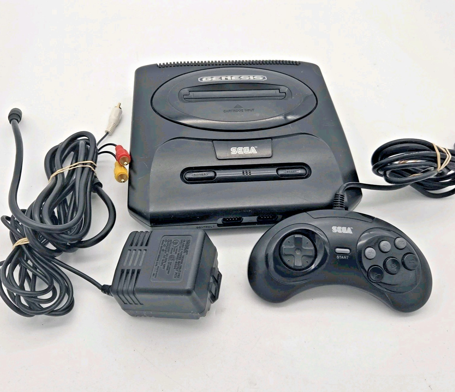 Sega Genesis Model 2 Console Bundle W/ Cords & 6 Button Controller *NO LED* READ