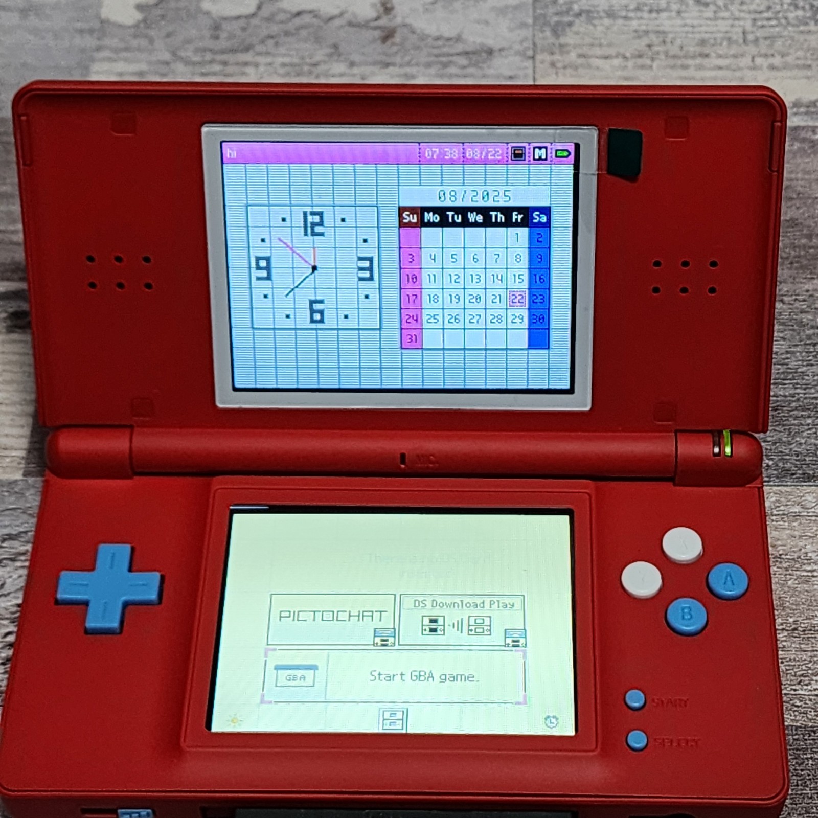 Pokedex Nintendo DS Lite Custom Pokemon Edition Red New Build! Stylus, Charger