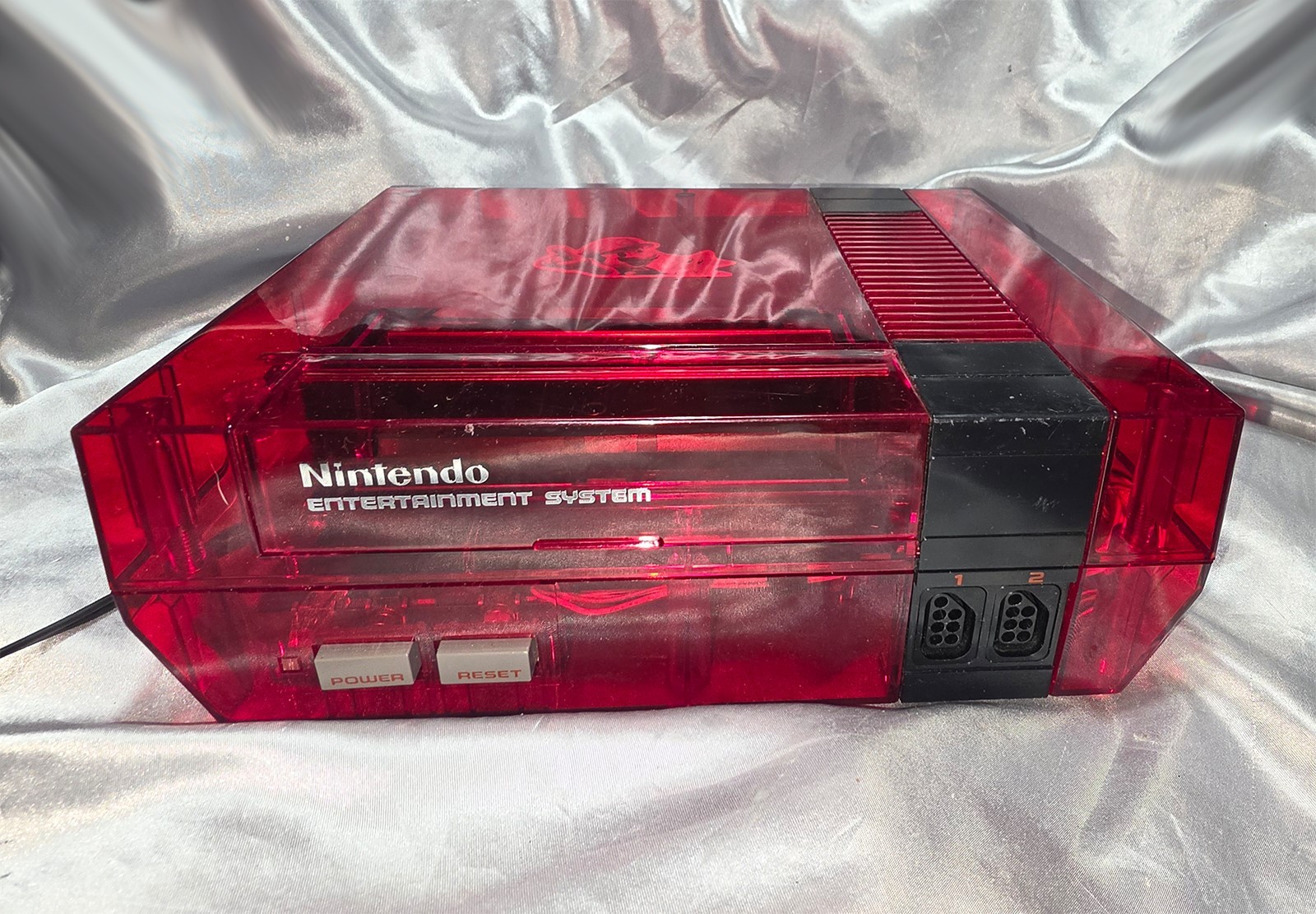 CUSTOM NINTENDO NES GAME CONSOLE CUSTOM RED ACRYLIC CASE NEW PIN SUPER MARIO 3