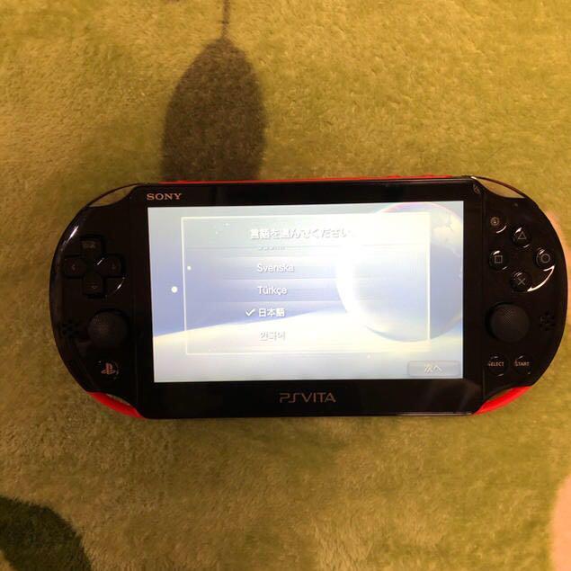 PS playstation Vita pch-2000 za12 black red console only from JAPAN w/box