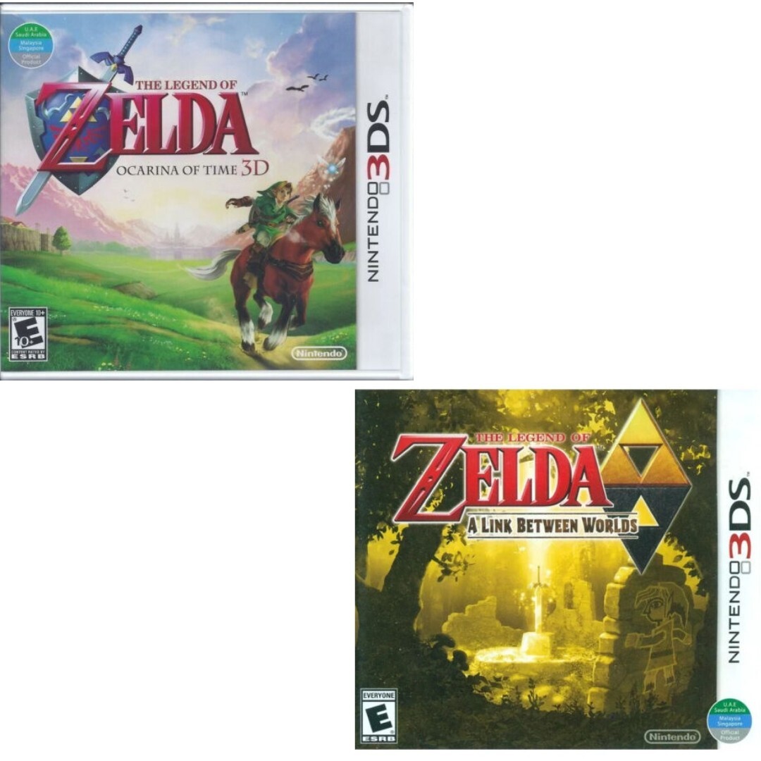 The Legend of Zelda: Ocarina of Time 3D & A Link Between Worlds 3DS New Game Bun