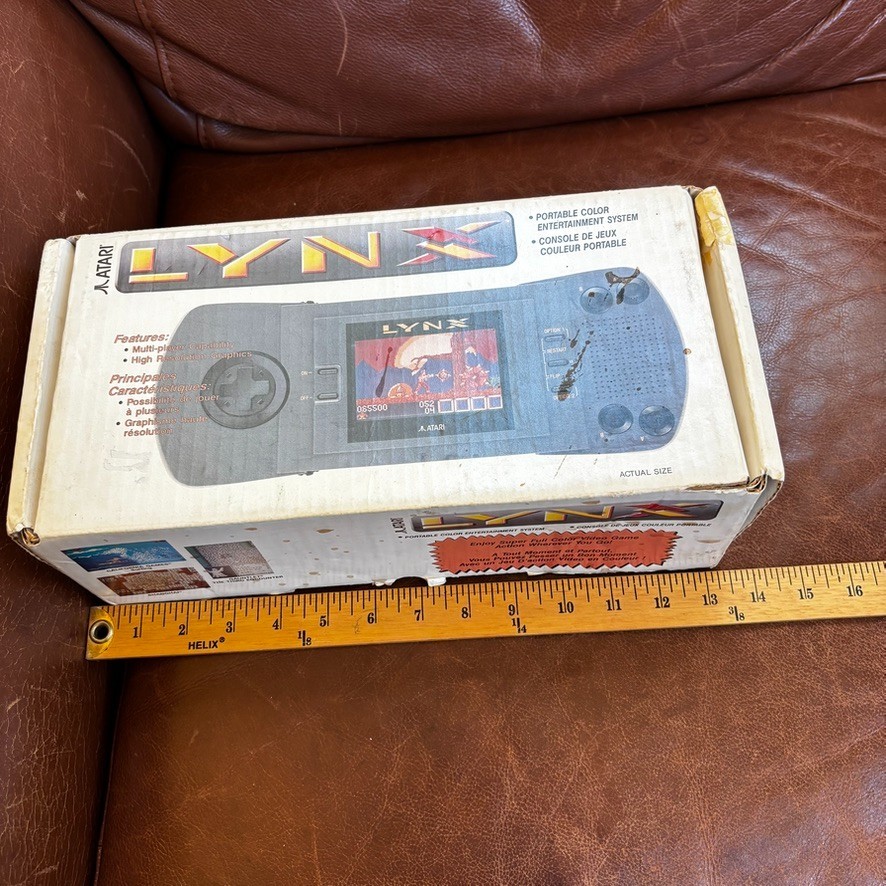 Vintage Atari Lynx Model 1 Video Game Console Handheld New in Box READ