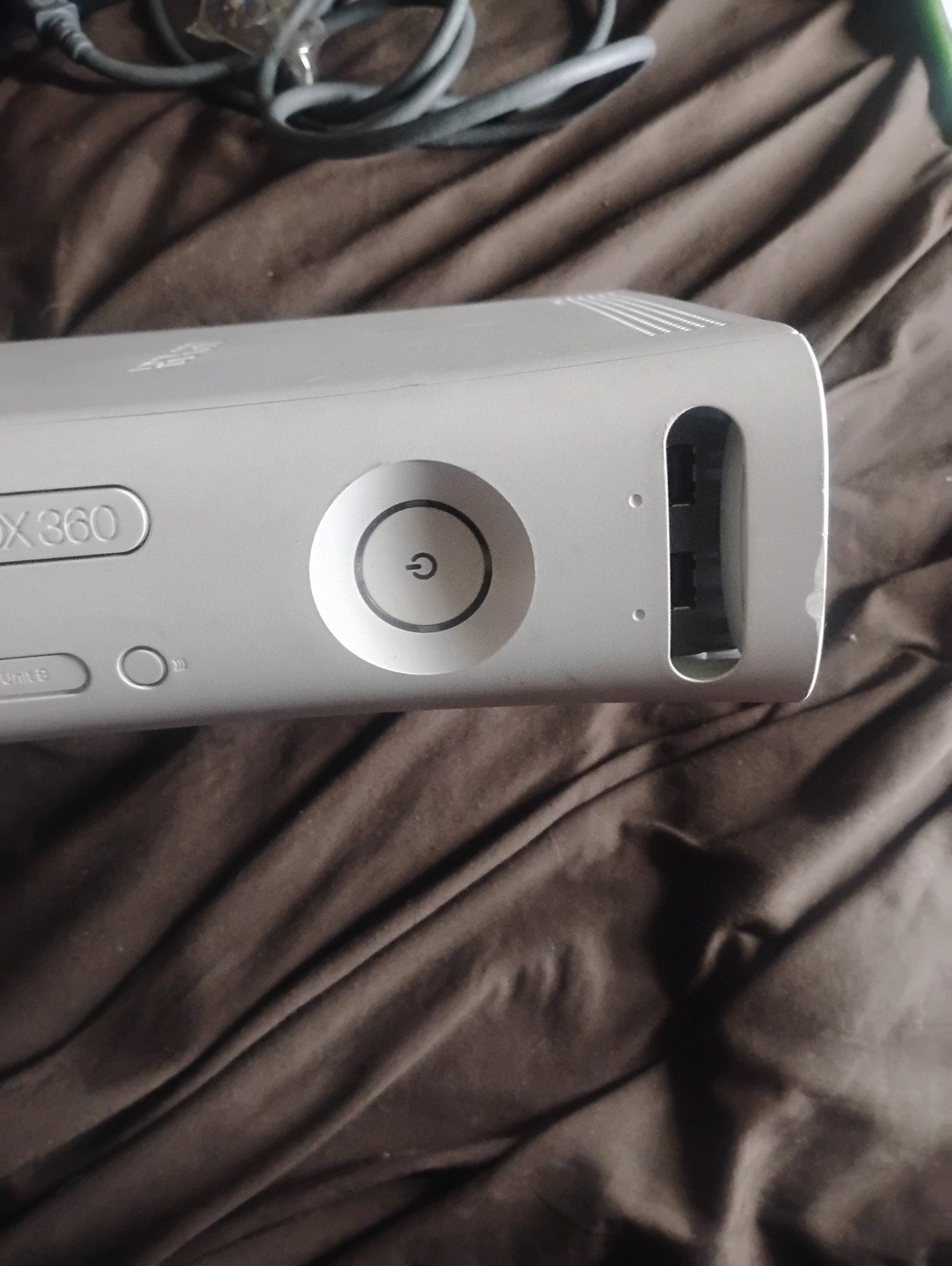 Microsoft Xbox 360 White Console Only No Power Supply PARTS ONLY AS~IS