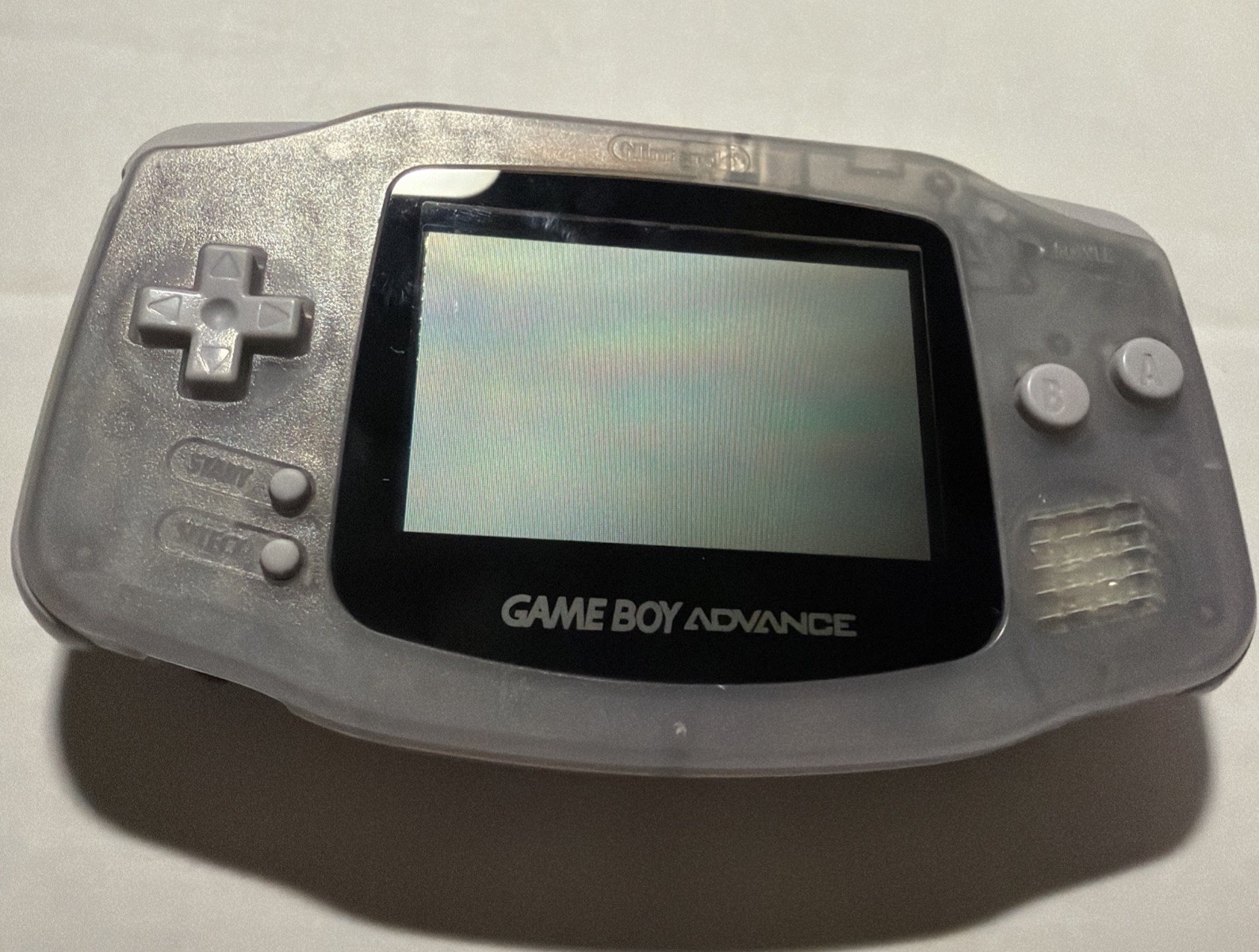 Nintendo Game Boy Advance new glass screen/audio – Clear Glacier