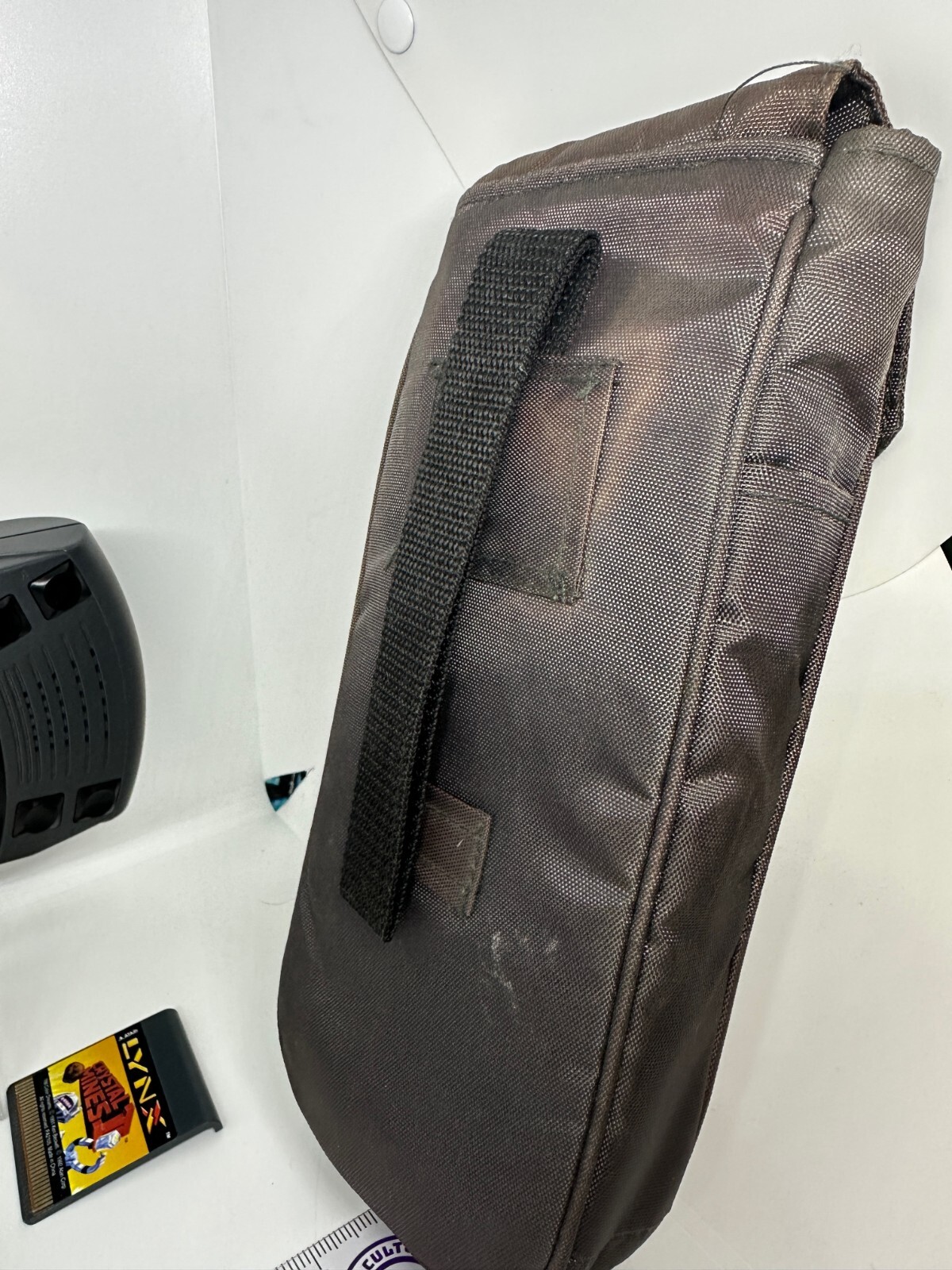 Original Atari Lynx Console PAG-0401 With Carry Bag, Battery Pack, Crystal Mines