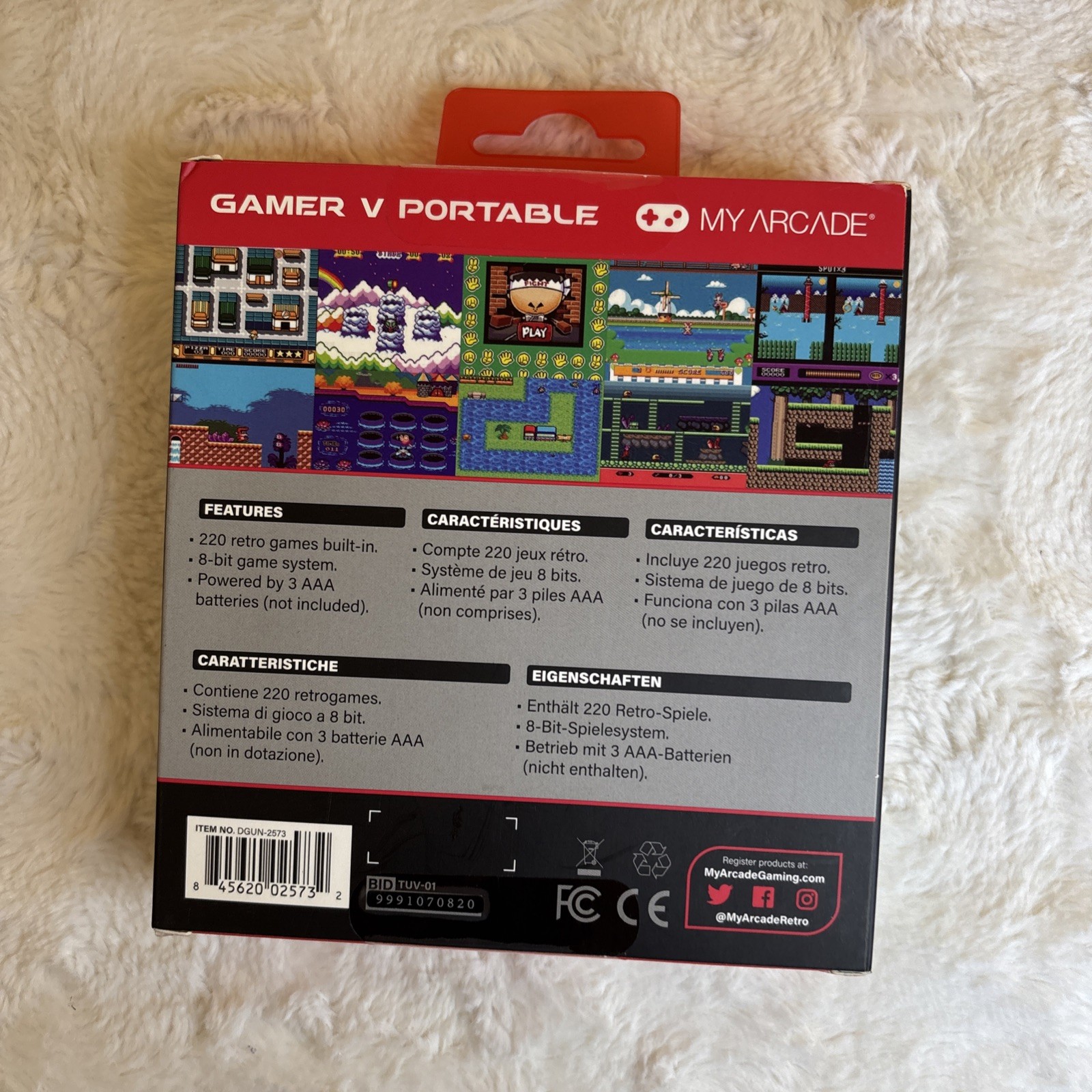 MY ARCADE Portable Handheld Gaming System (220 Built-in Games)