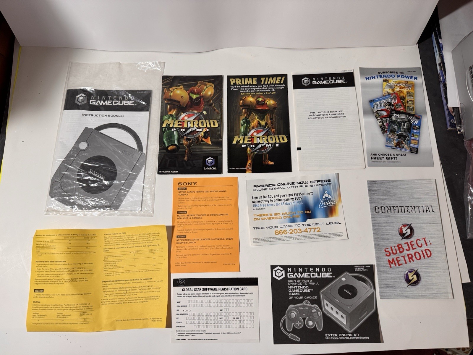 Platinum Metroid Prime Console Bundle Nintendo GameCube SEALED GAME COMPLETE