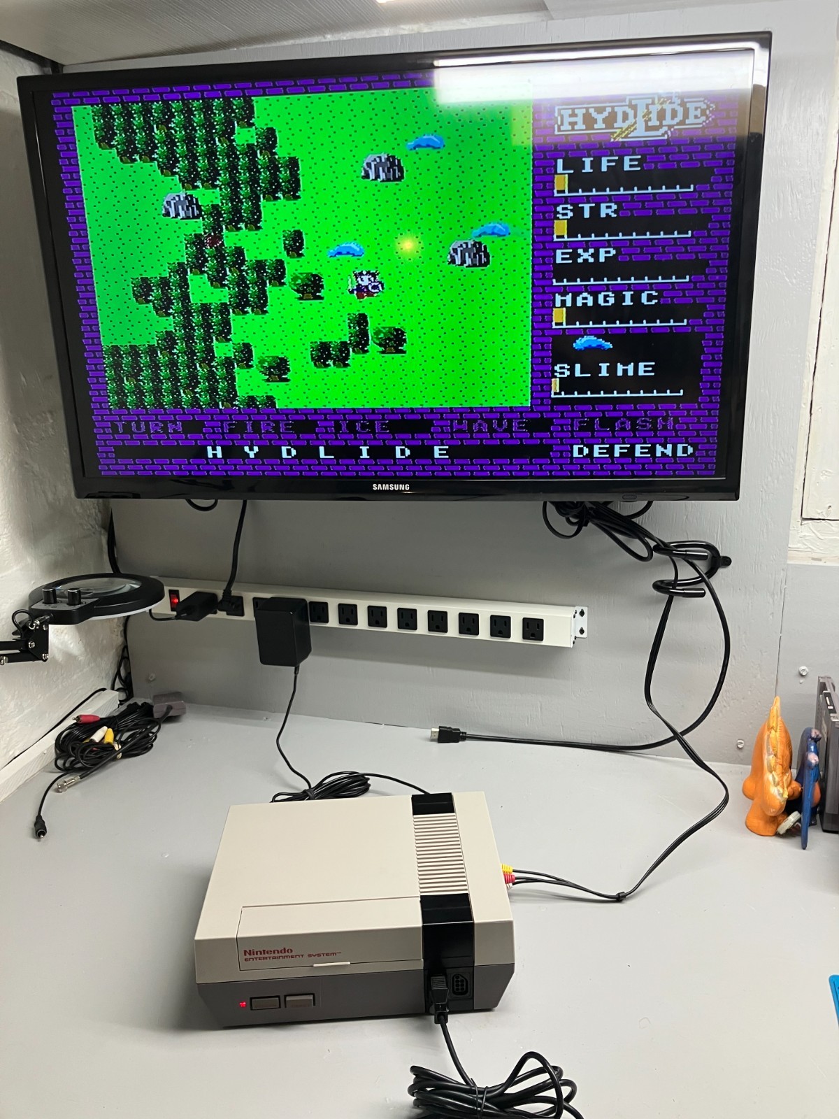 NES Nintendo Starter Bundle with 2 Controllers, Cords, and a Game
