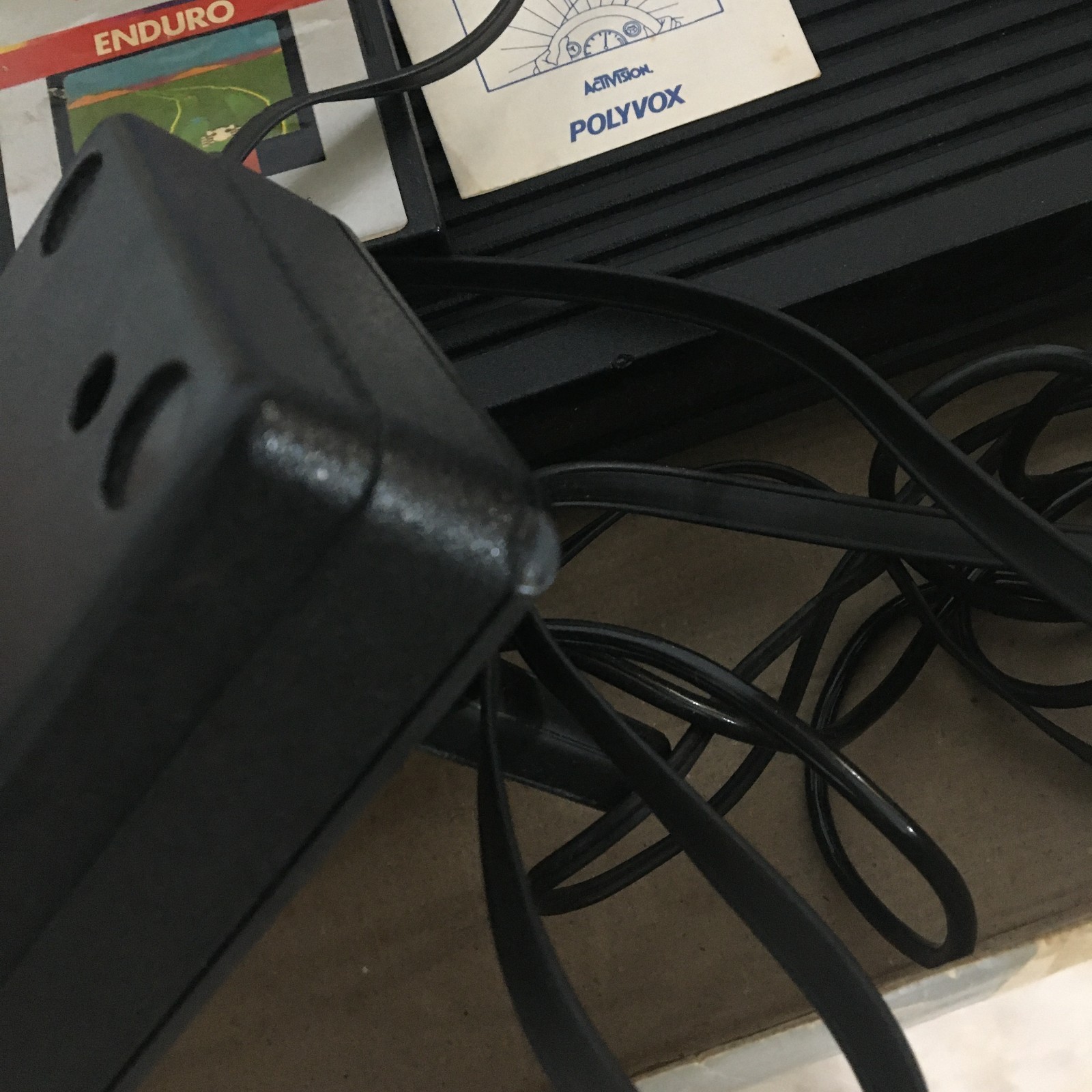 ATARI 2600 POLYVOX BRAZIL CONSOLE CIB + 8 AUTHENTIC GAMES MATCHING SERIAL NUMBER
