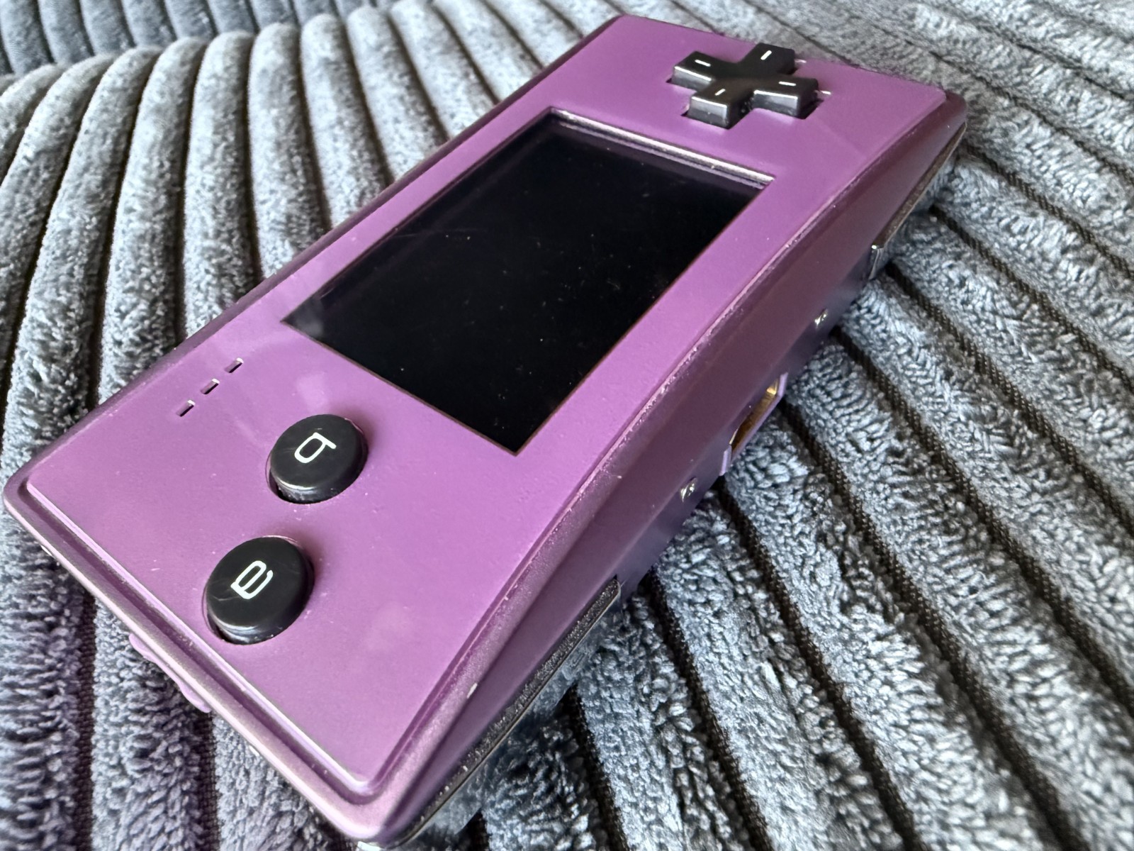 GameBoy Micro Console Nintendo Game Boy System Tested Working Charges with Case