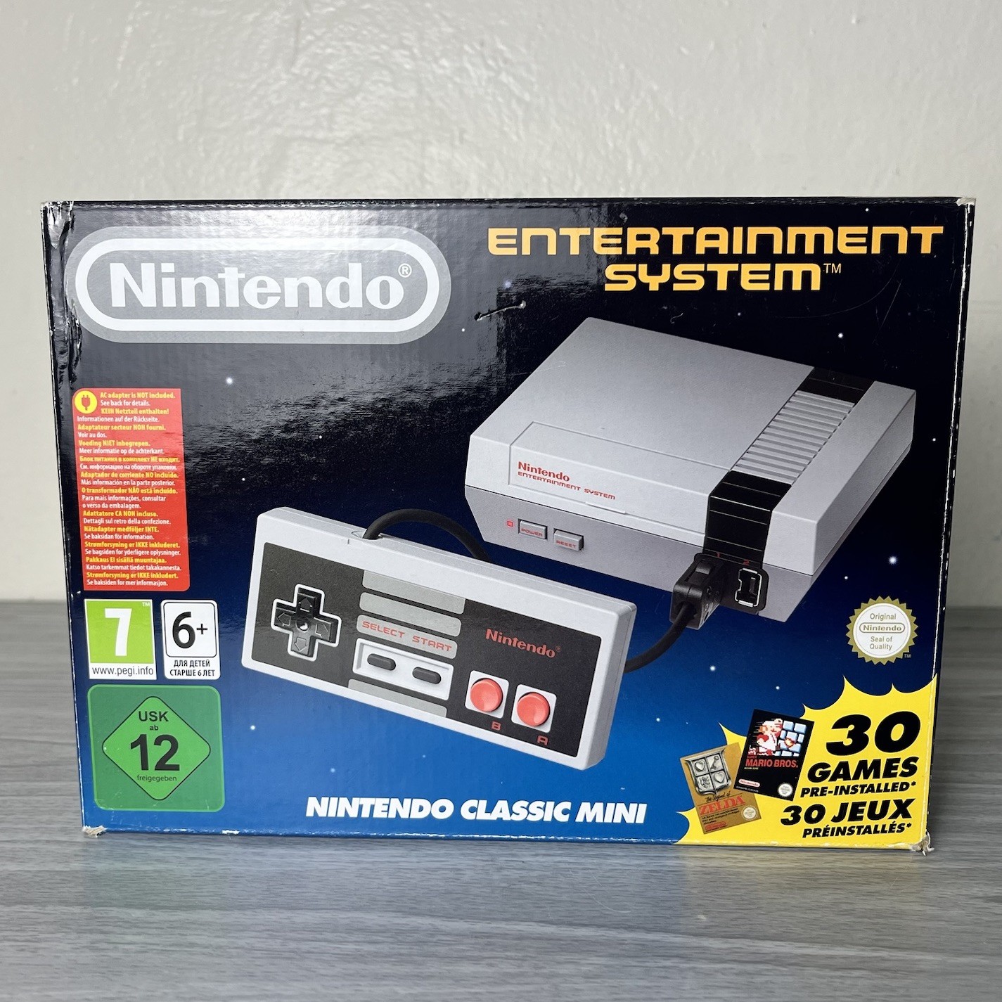 NEW Nintendo NES Mini Classic Edition HDMI Console with 30 Games EU Version