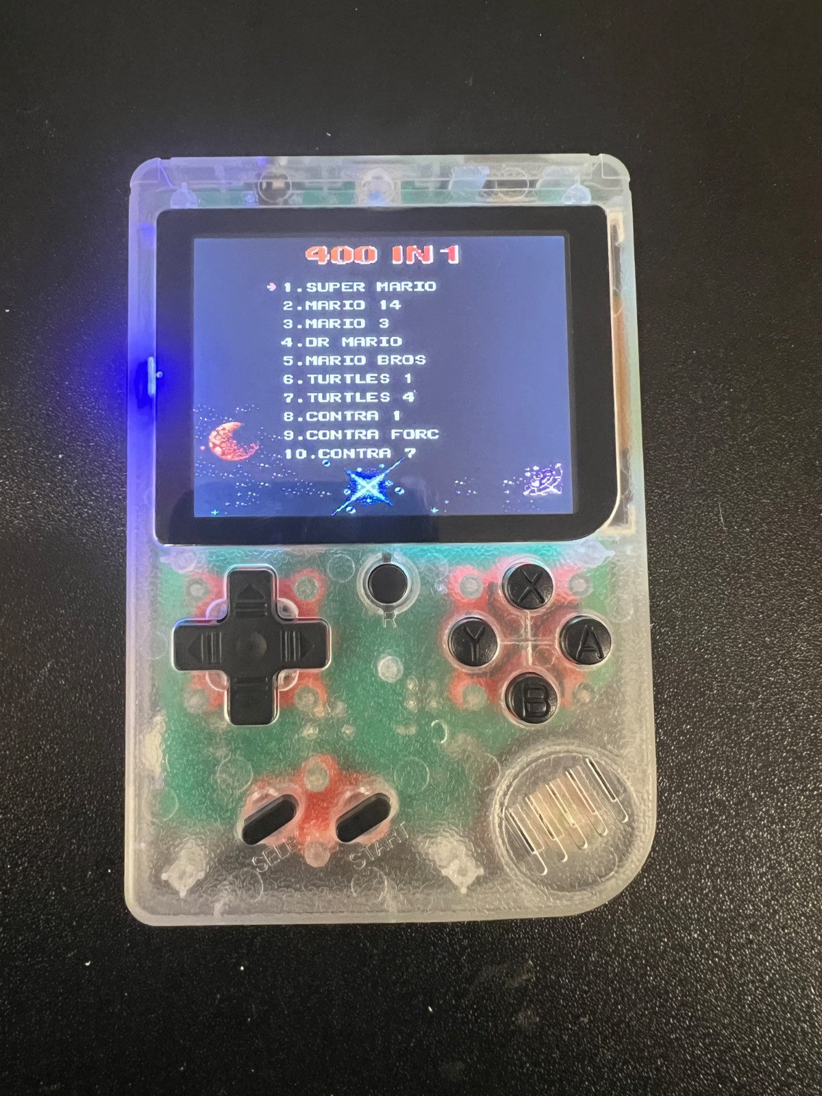 Game Box – Hand Held RetroGame System, Clear 400 Games In 1 Brand new FREE SHIP