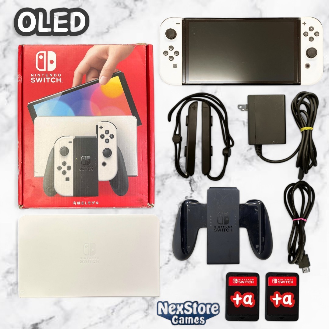 Nintendo Switch Console Tablet OLED HEG-001 Choose Color&accessories Tested Used