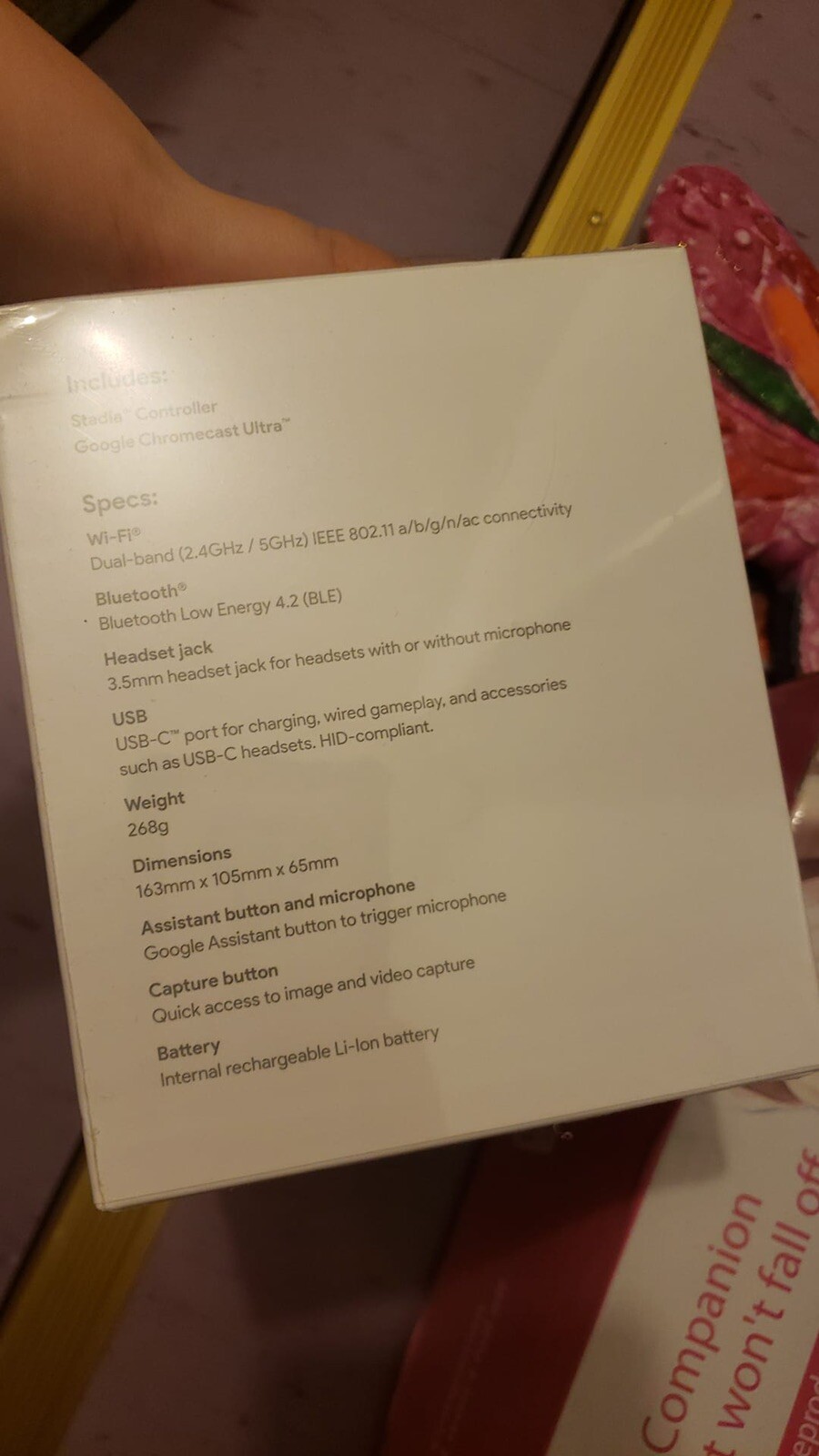 google stadia premiere edition controller and Google chromecast ultra