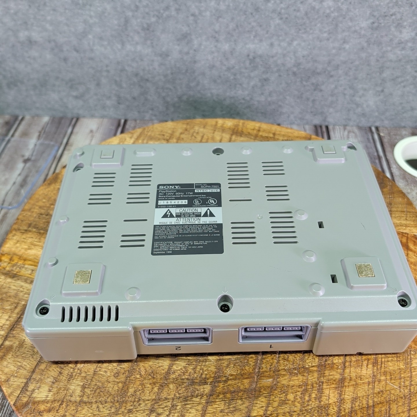 PlayStation 1 PS1 Original Gray Console Only Yellowed Tested & Works!
