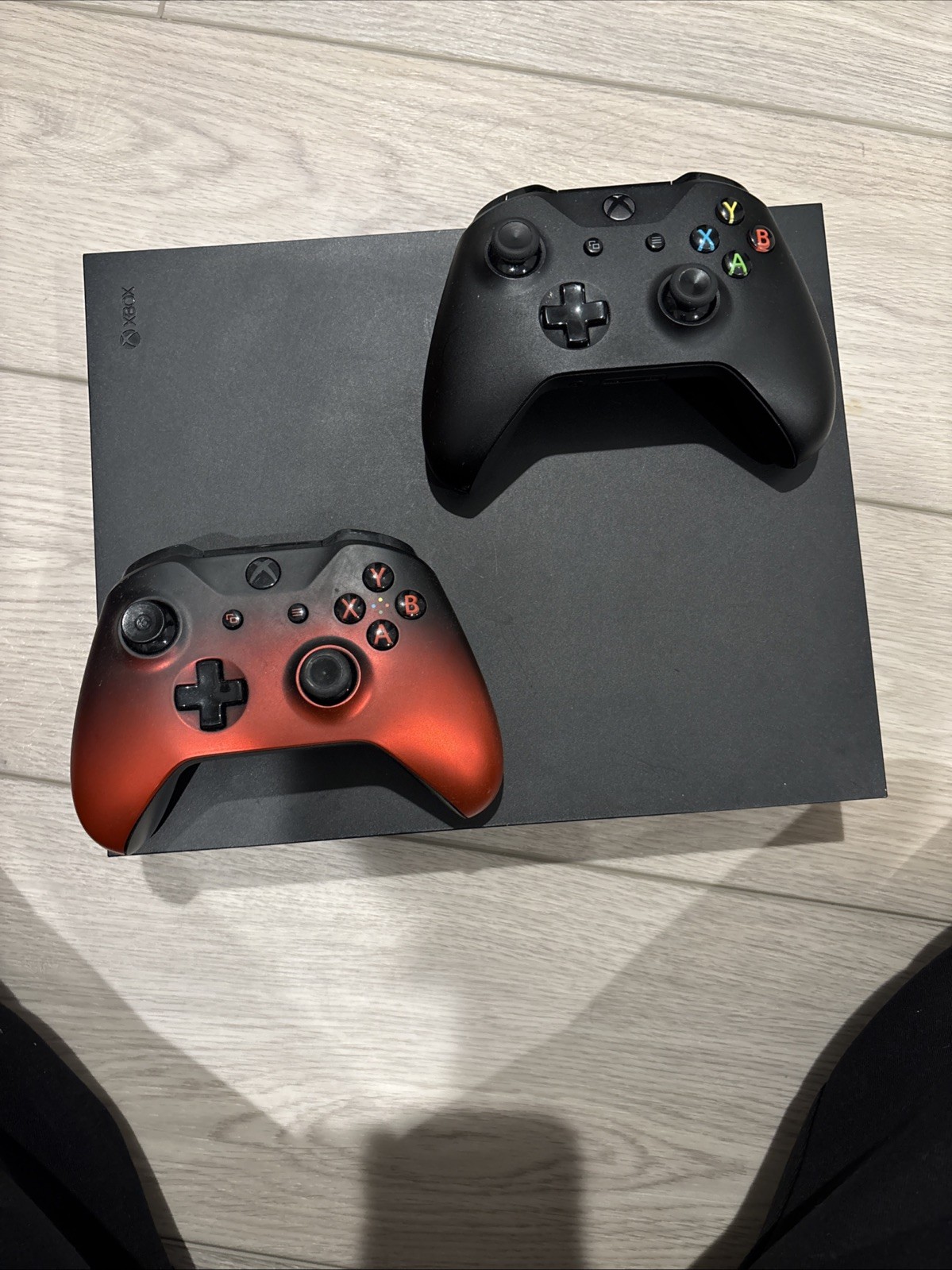 Microsoft Xbox One x Console, SSD, Black, 4K 120fps &TWO Controllers