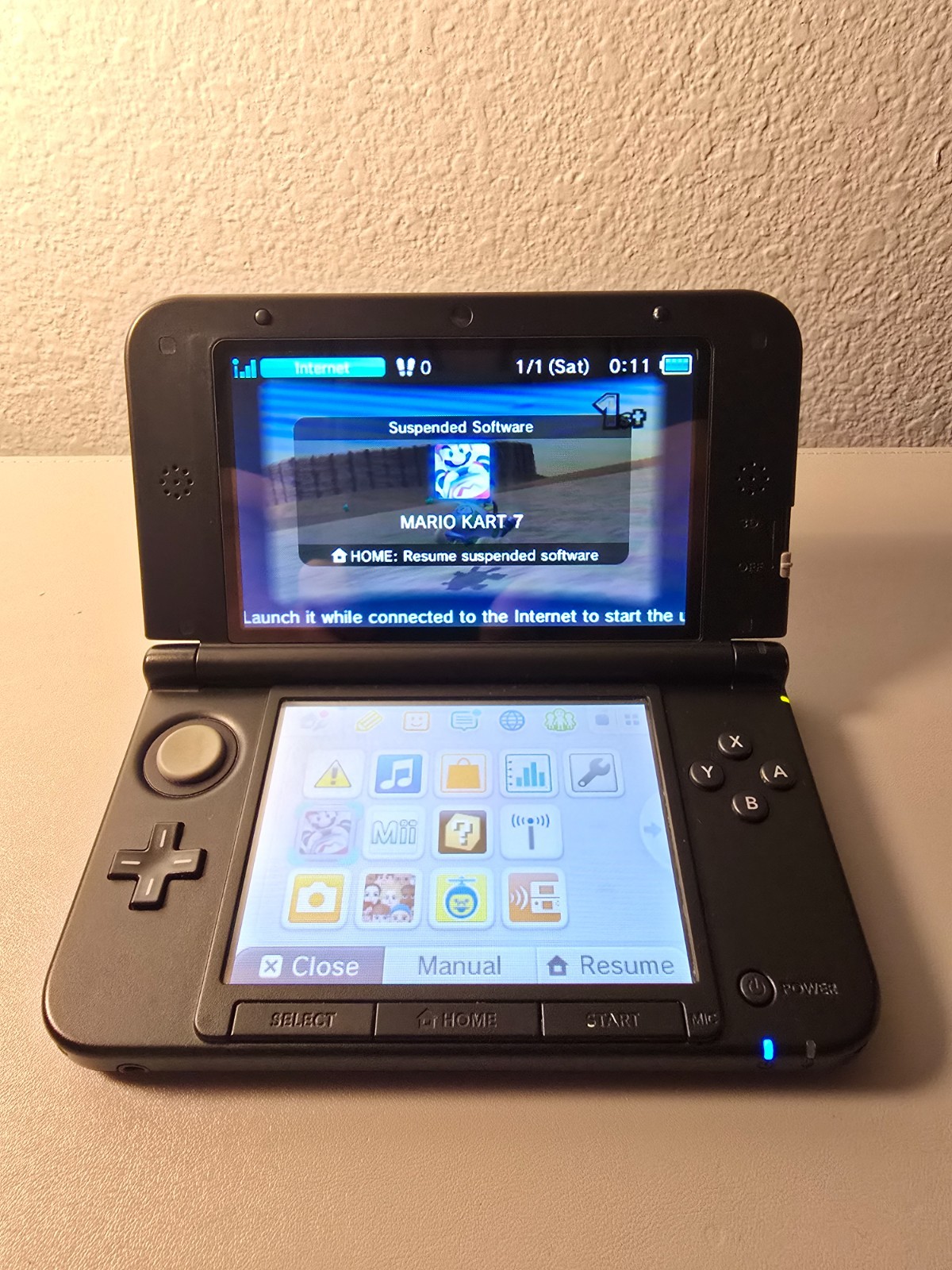 Nintendo 3DS XL Red Console Tested Working + Charger + 128GB SD Card