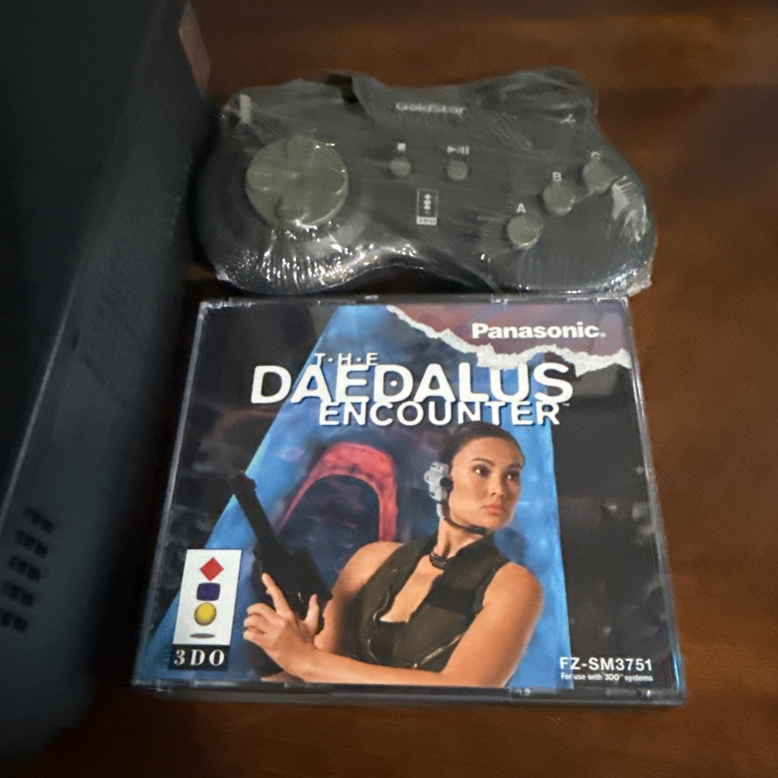 Goldstar 3DO Console GDO-101M NTSC U/C Controller/Cables Tested Working W/ Game