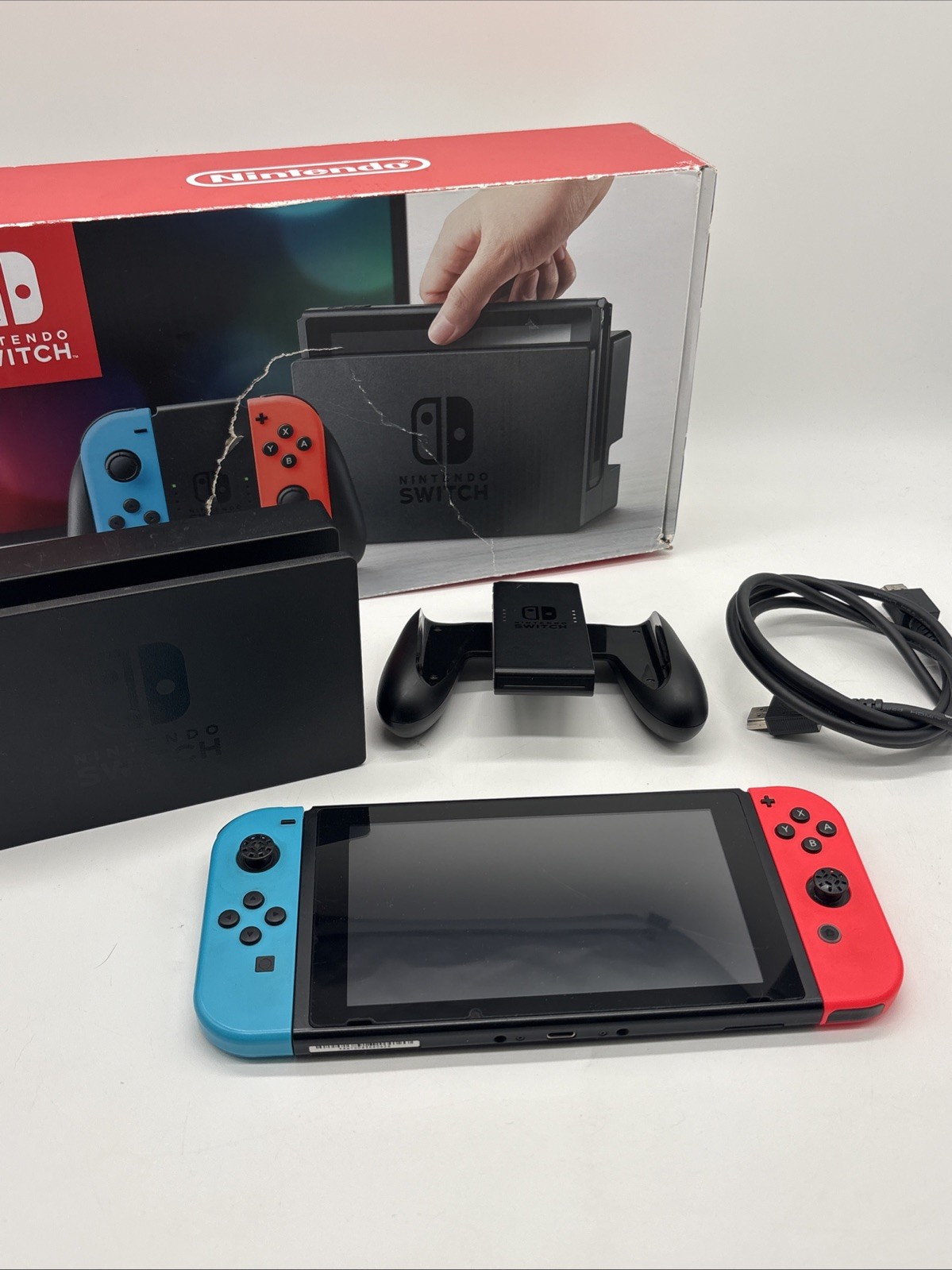 Nintendo Switch Handheld Console HAC-001 – HDMI, Dock Power Cord Tested Working