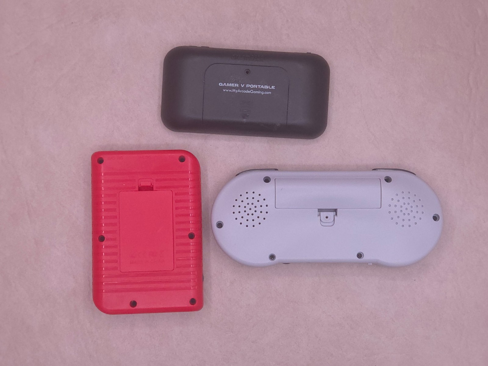 Handheld Portable Retro Gaming Console Lot (3) My Arcade Gamer V Red Grey As Is