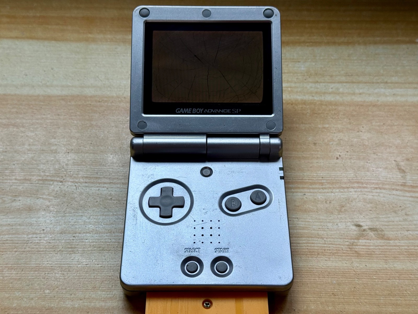 Nintendo Gameboy Advance SP AGS101 Ice Metallic Silver Handheld System Console