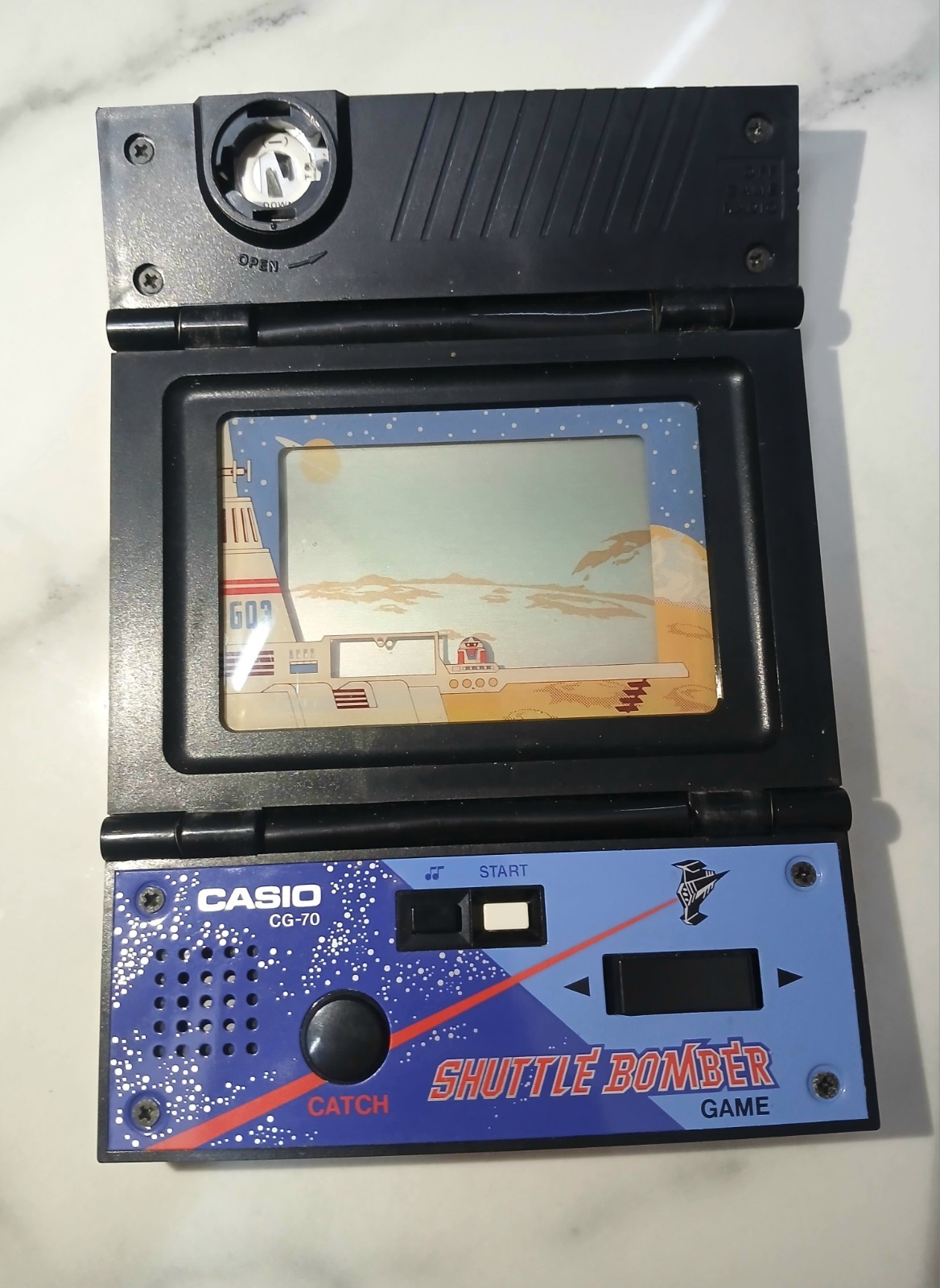 Vintage Casio Shuttle Bomber CG-70 Game & Radio Handheld System 1983