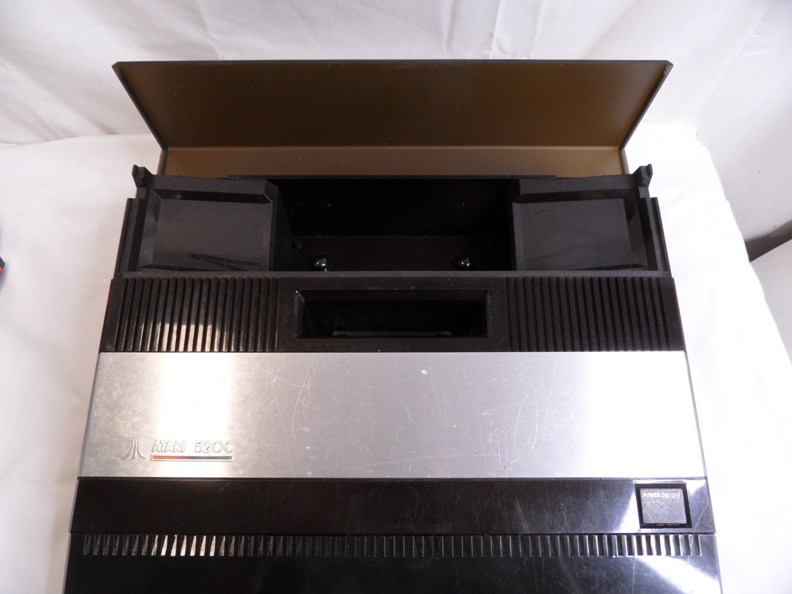 Atari 5200 4 Port Console AV Composite, Power Mod, Working Controller, Game