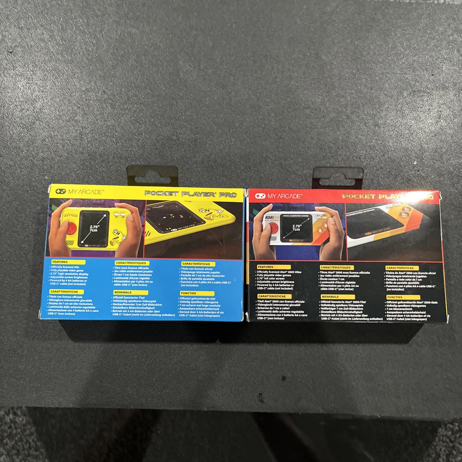 My Arcade Atari Pocket Player Pro Portable Video Game System Games And Pac-Man