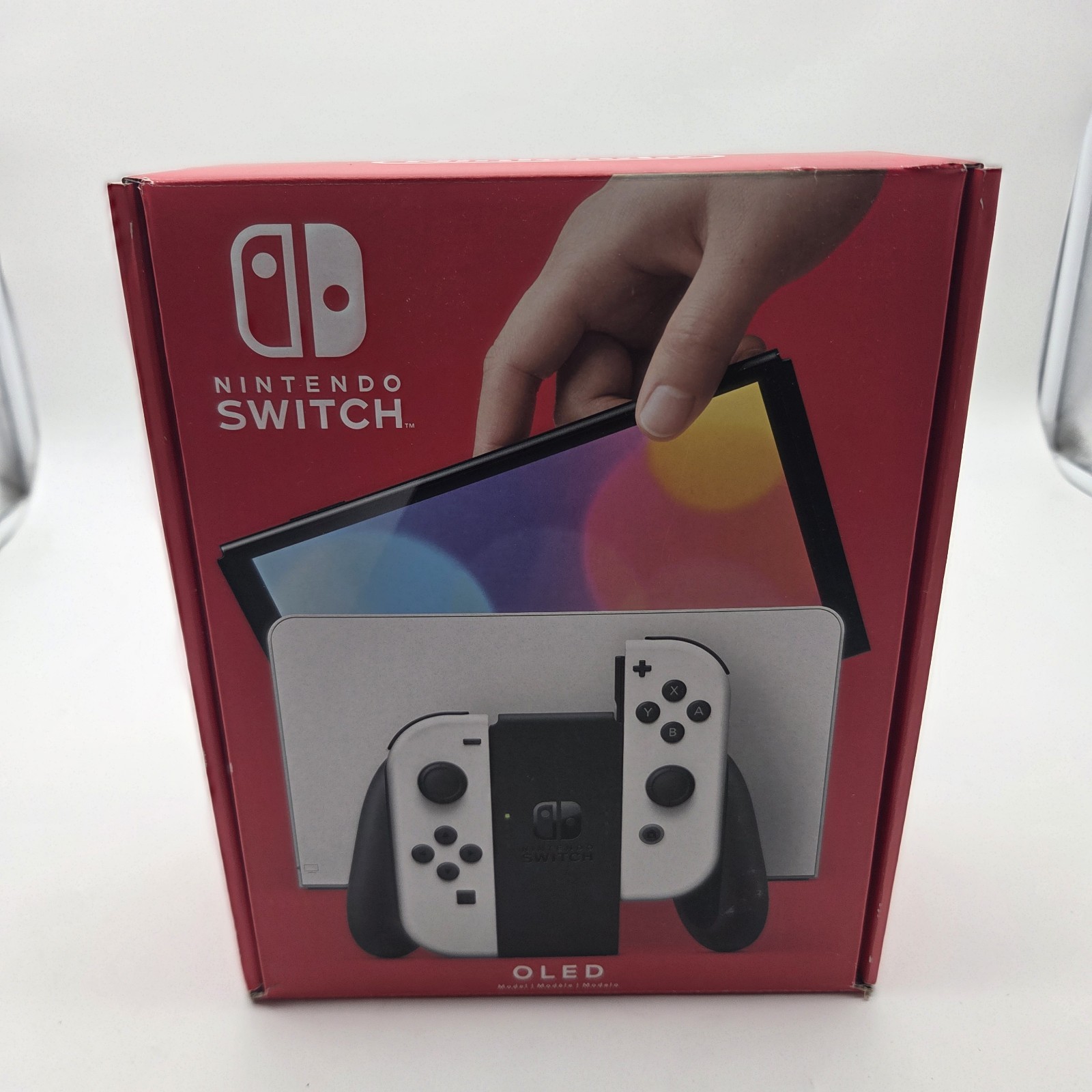 Nintendo Switch OLED HEG-001 Sysyem Console White W/ Joycons & Box Adult Owned