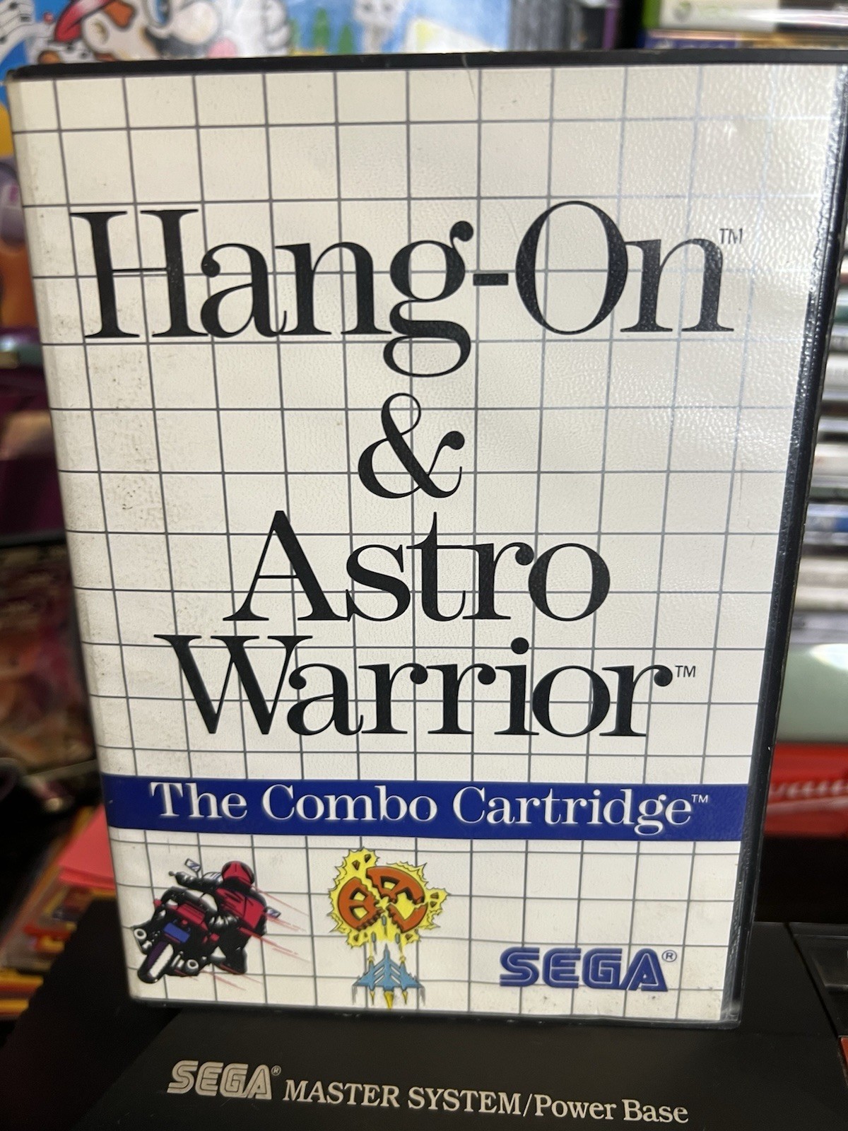 The Sega Base System Console Near Complete With F-16 Fighting Falcon, Hang on