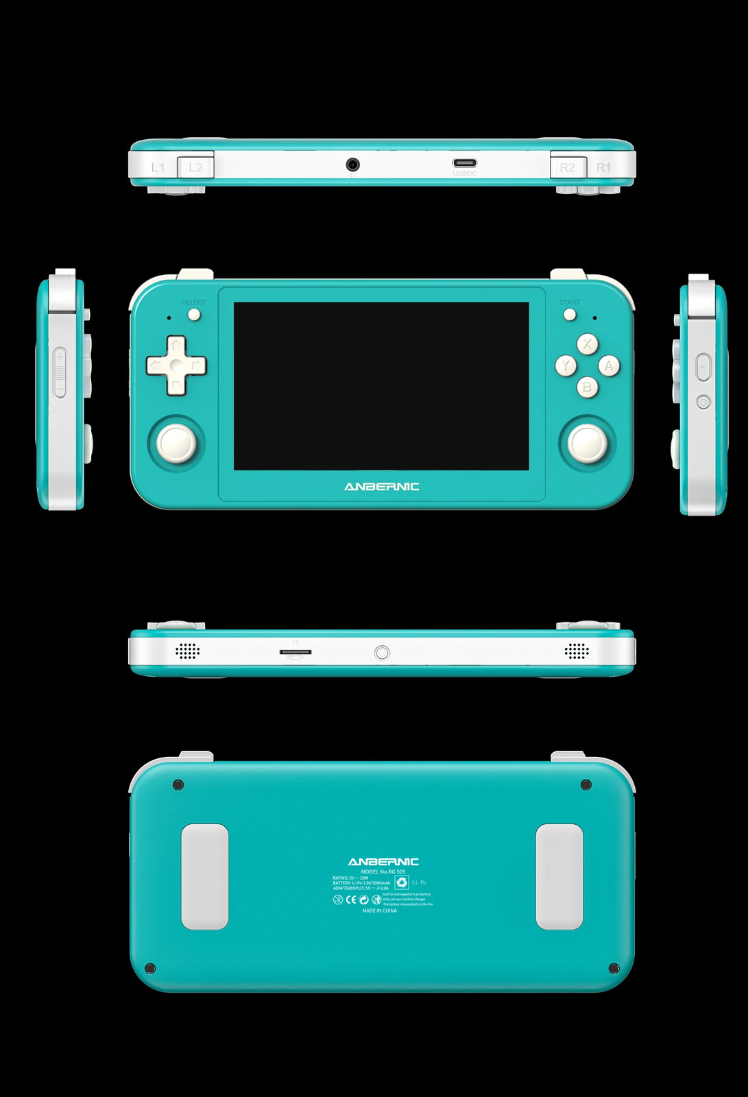 RG505 Handheld, Android 12 Unisoc T618 4.95″ OLED Console-128GB