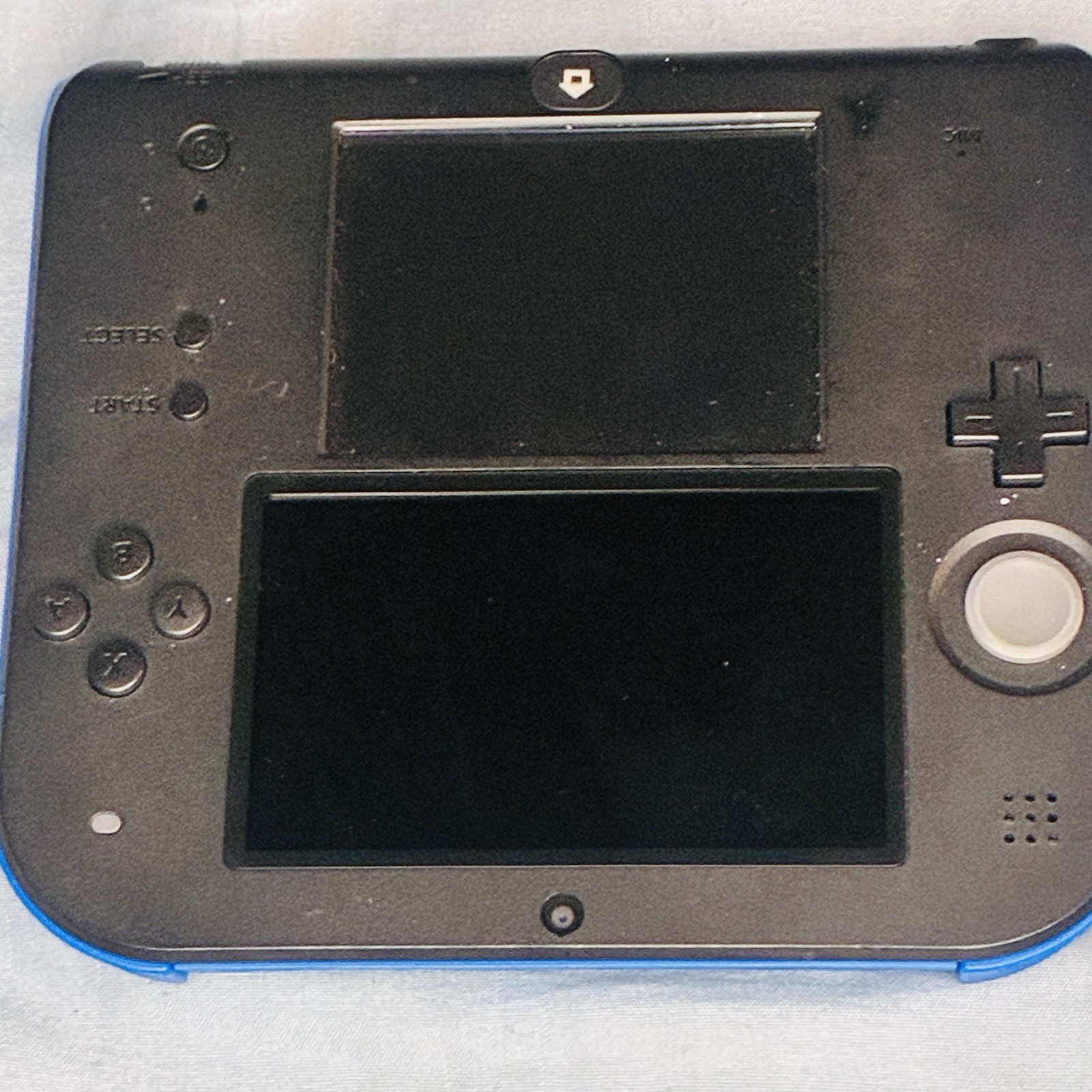 Nintendo 2DS Handheld Game Console Black/Blue CIB Tested With Original Stylus