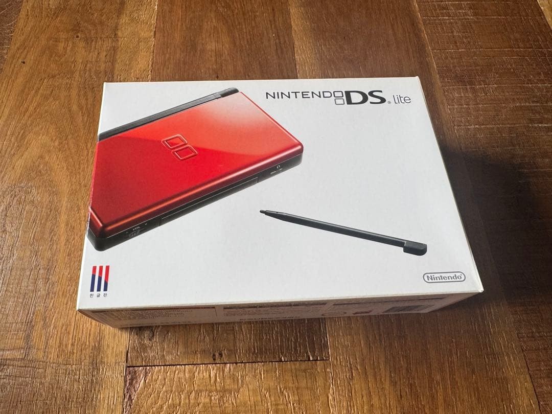 Brand New Deadstock Rare Nintendo DS Lite Crimson Black Console Korean Ver.