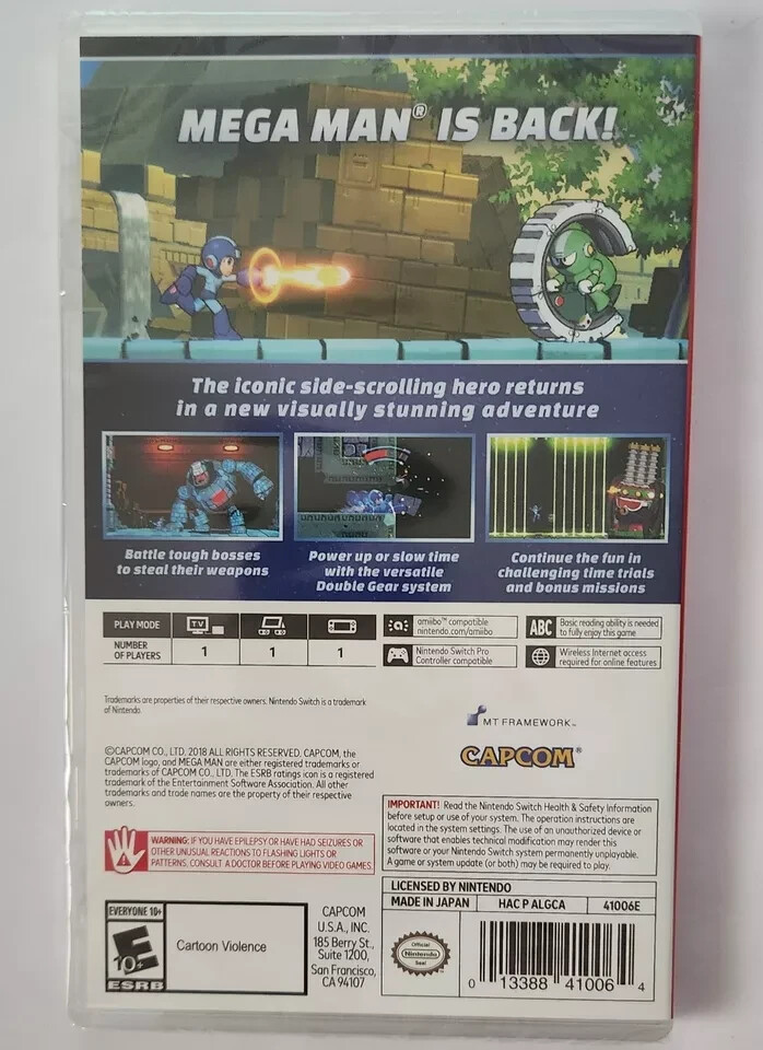 Mega Man + X + Zero/ZX + Battle Network + 11 Switch New Game Bundle Special