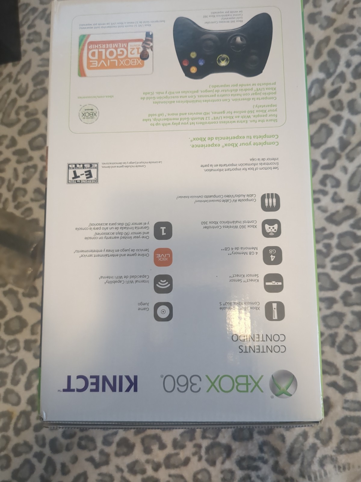 Microsoft Xbox 360 S Gaming Console and Kinect – Black Brand New Sealed Rare
