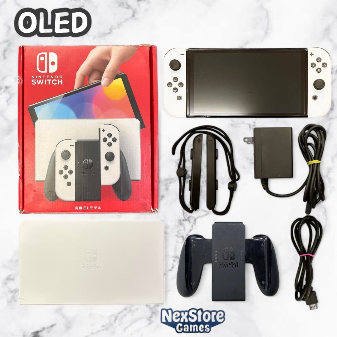 Nintendo Switch Console Tablet OLED HEG-001 Choose Color&accessories Tested Used