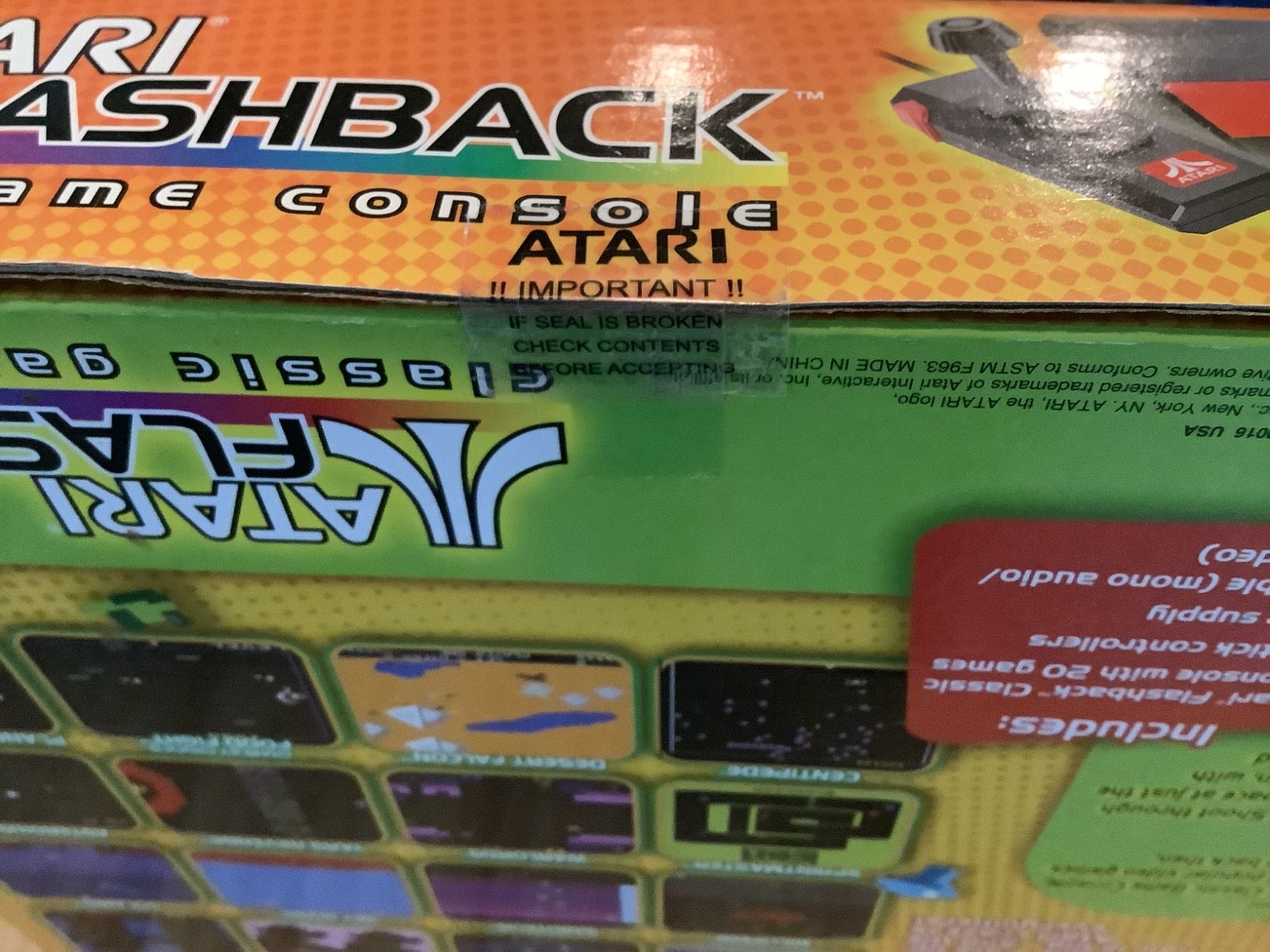 ATARI Flashback Classic Game Console 20-Built-In Games Brand New Sealed