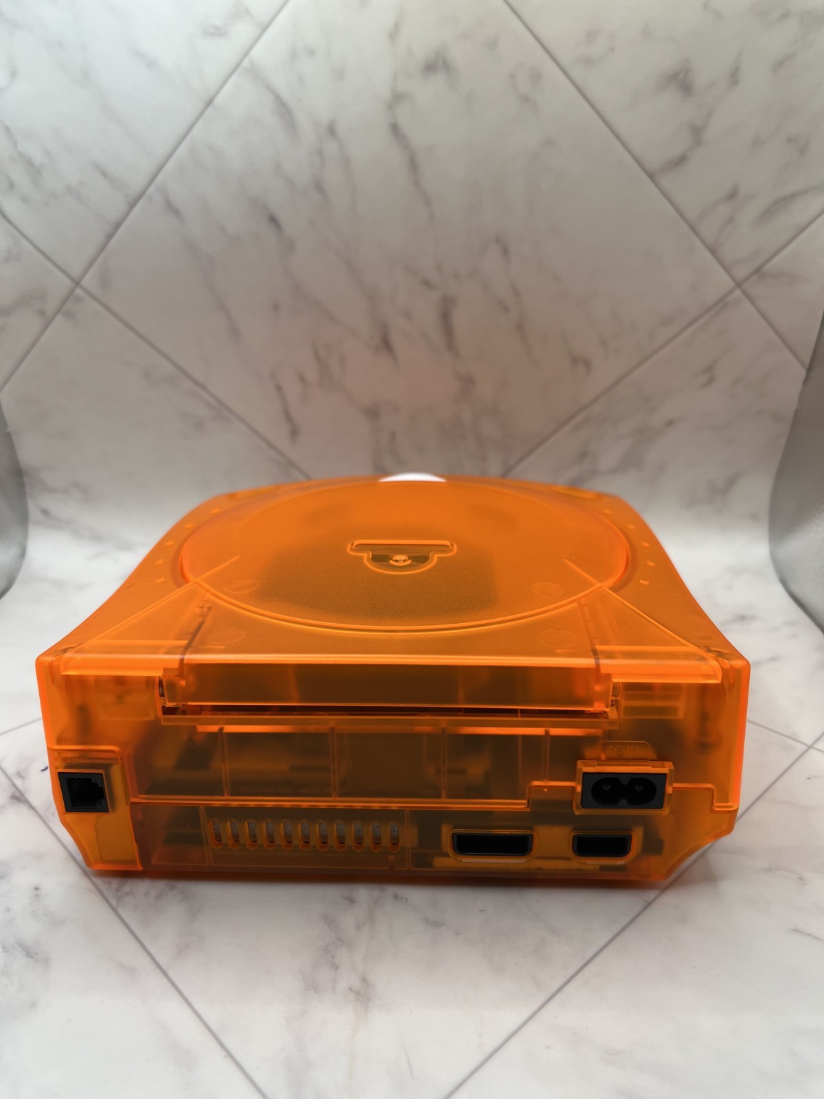 Sega Dreamcast Clear Orange Skeleton Console VA0 Japan – New Battery & Fuse – JP