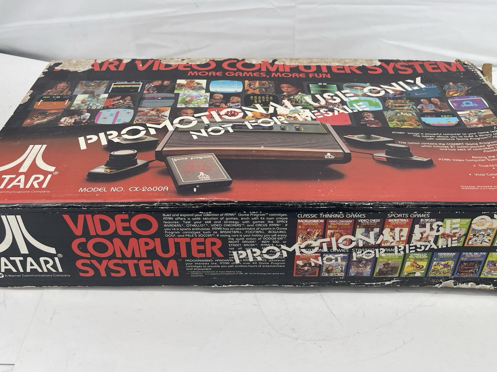 1980 ATARI2600 CX2600A Console With Original Box & Accessories & Games