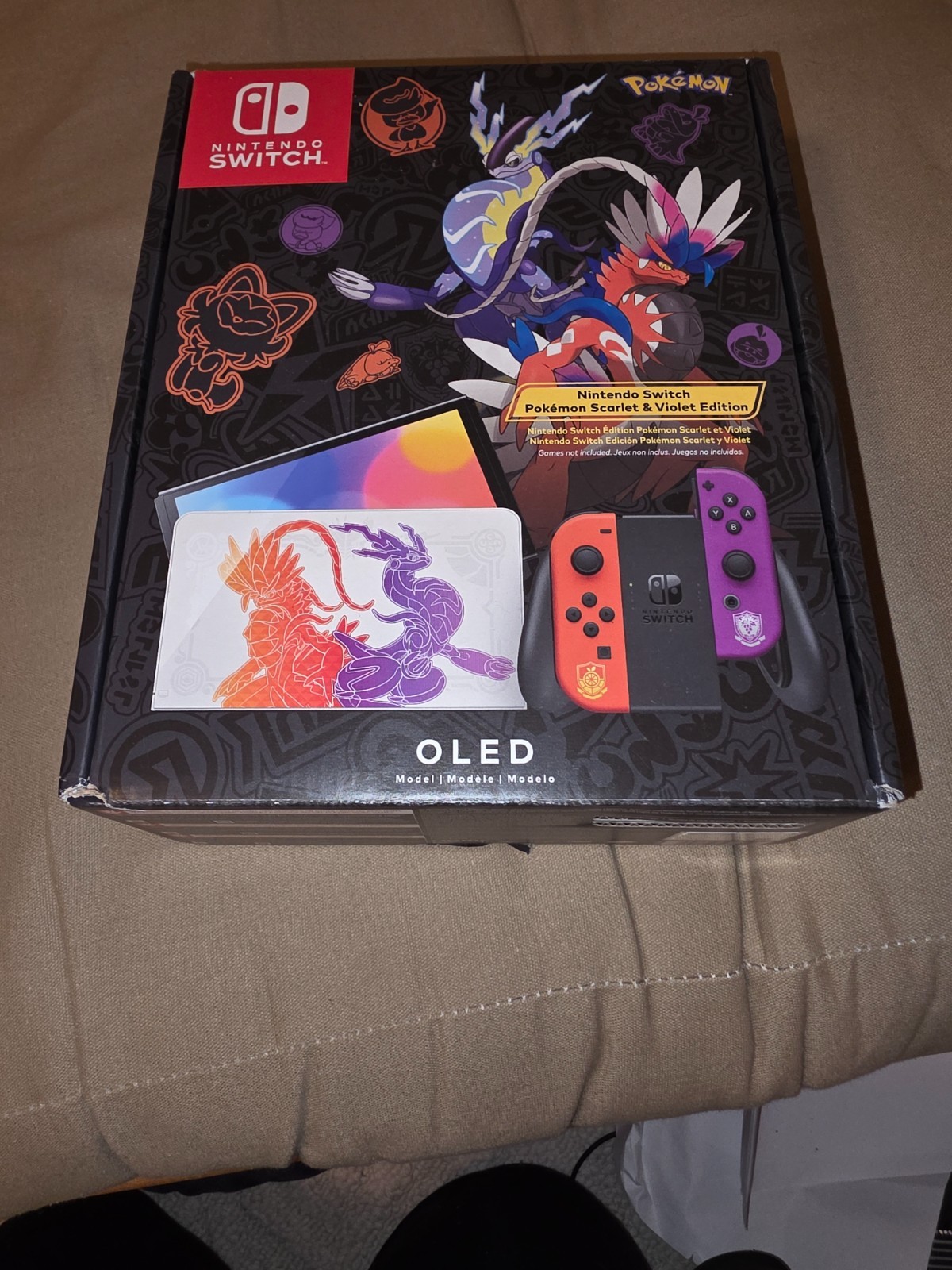 Nintendo Switch (OLED Model) HEG-001 Pokémon Scarlet & Violet Edition – 64GB…