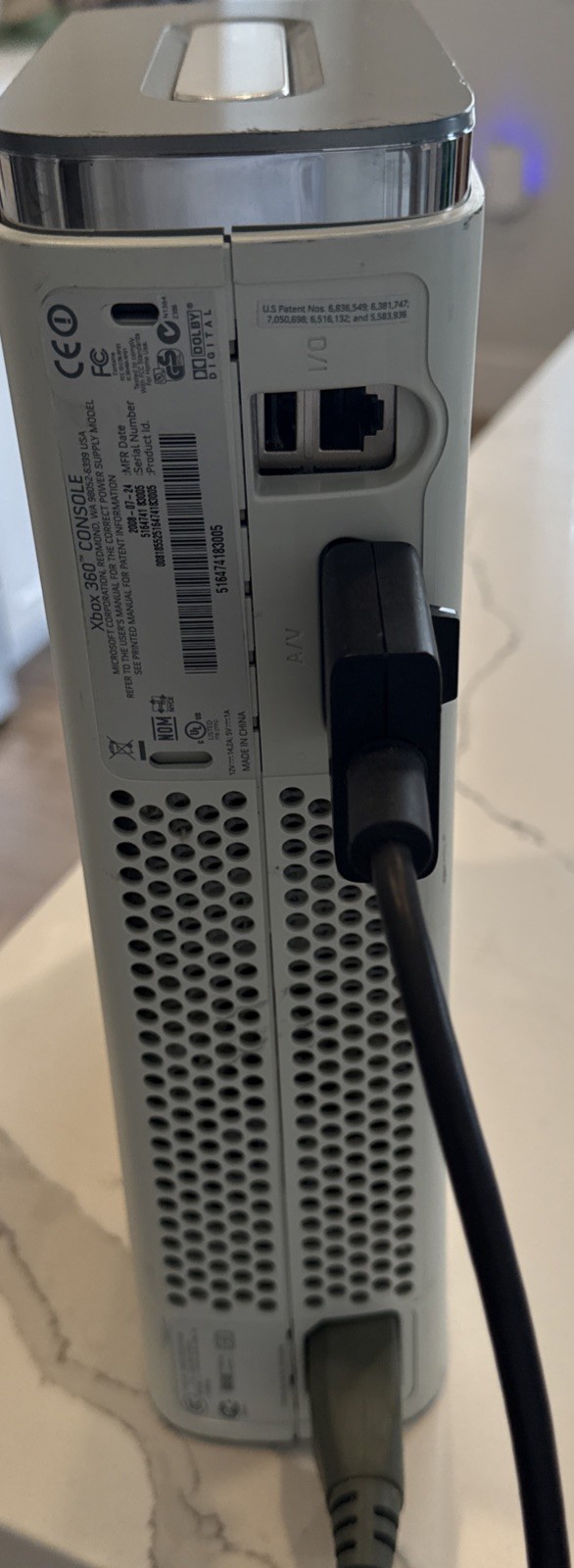 Microsoft Xbox 360 Pro Console-White-TESTED Parts Due to age & Cleaning. Read!!