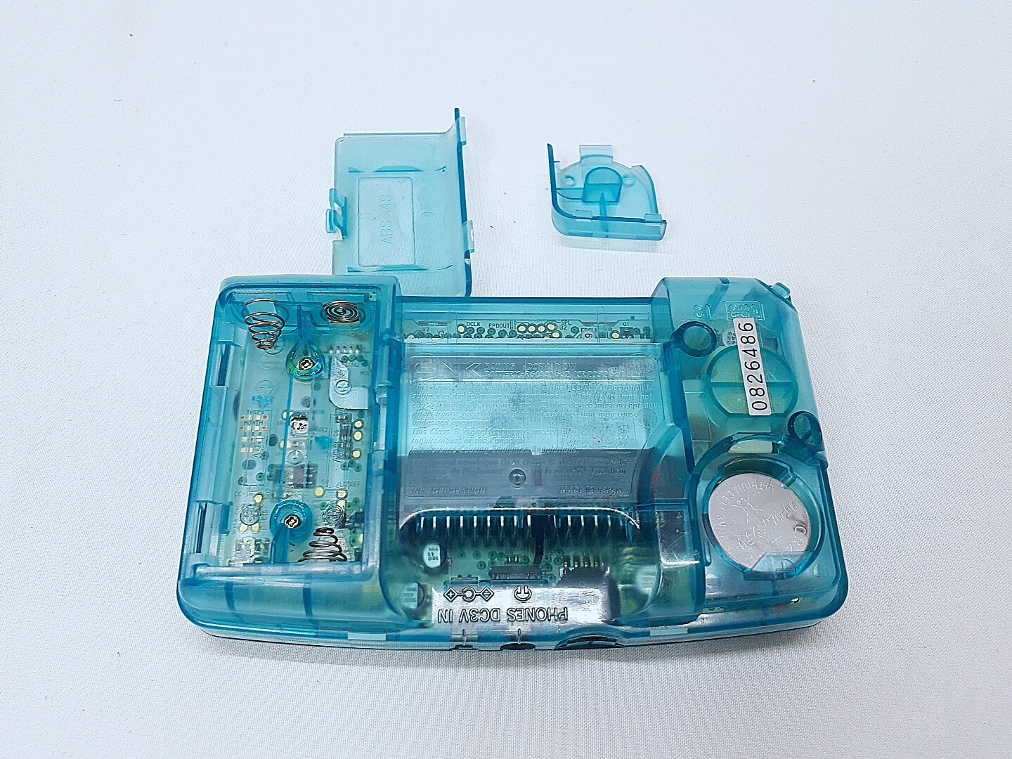Neogeo Pocket Color Carbon Black Console SNK + battery Cracked Stick Tested