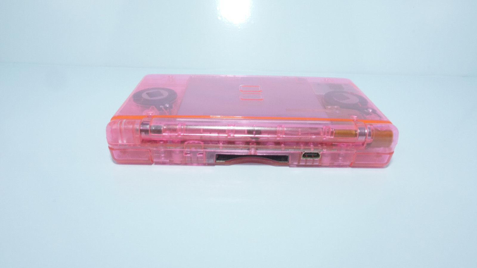 Nintendo DS Lite Transparent Clear Super Pink Handheld System with Charger