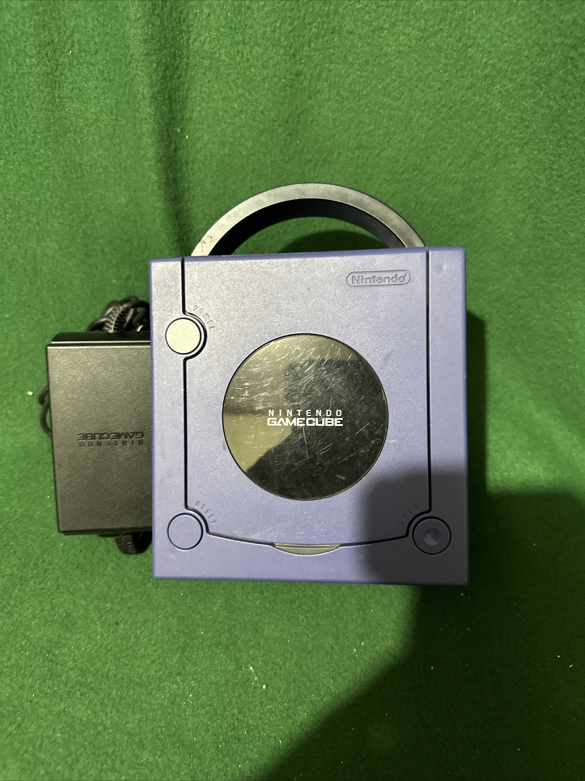 Nintendo GameCube Platinum Silver System Console DOL-101(USA) Powers on Tested
